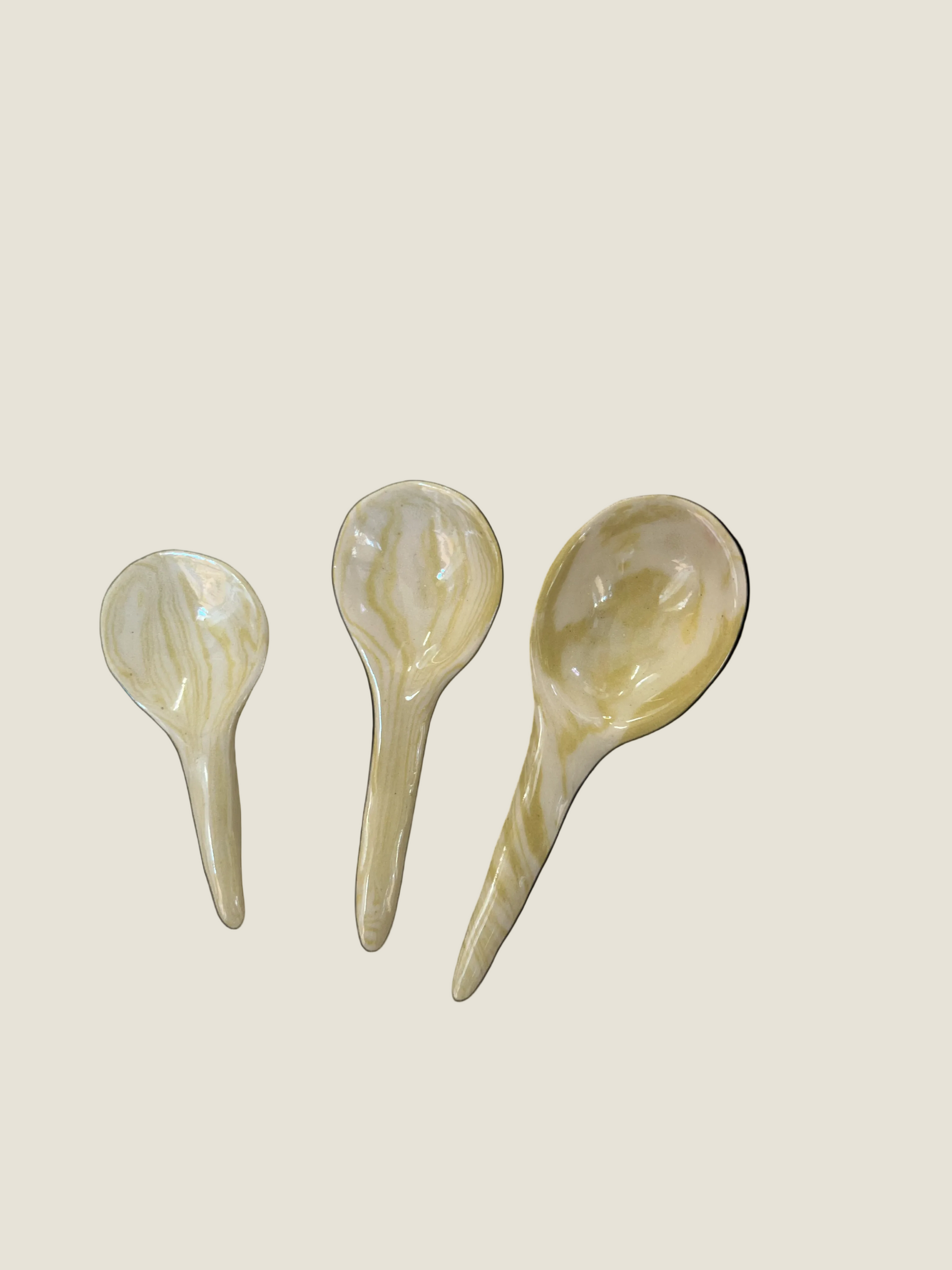 Tantri Mustika mini ceramic salt spoons