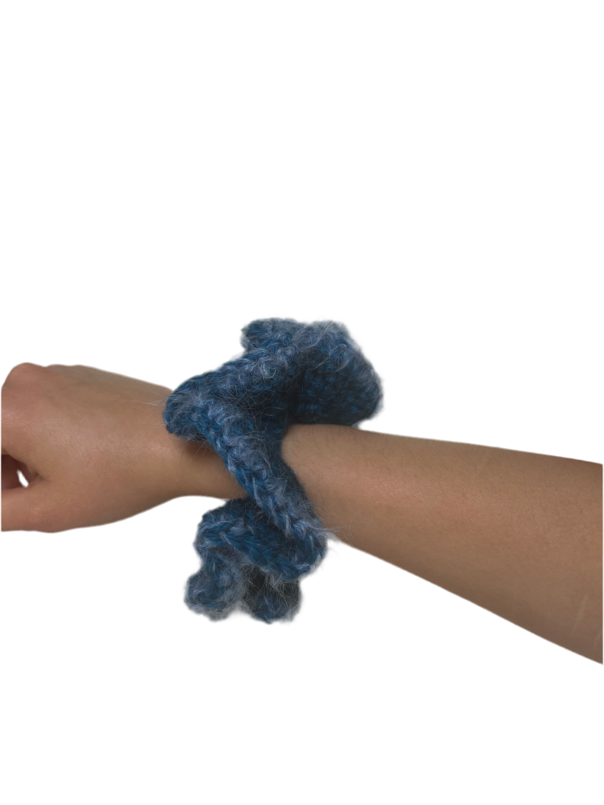 Crochet scrunchies by Naughty Broady