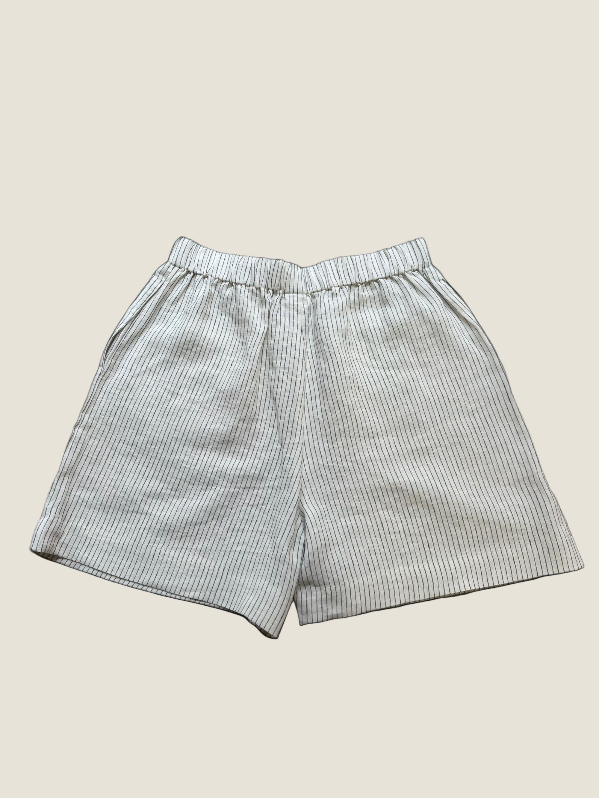 Linen Pinstripe Shorts