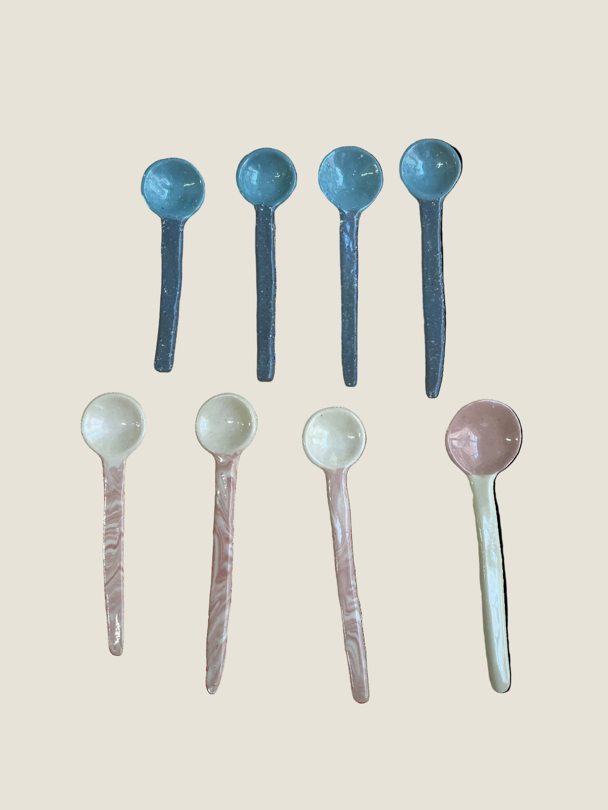 Tantri Mustika mini ceramic salt spoons