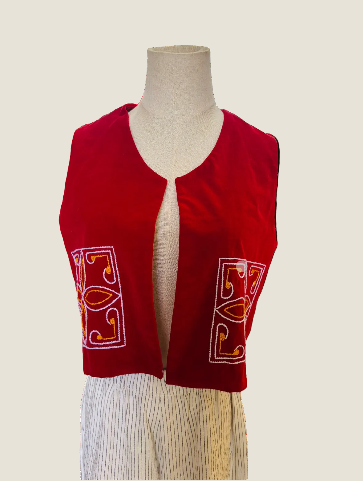 Red Velvet Vest