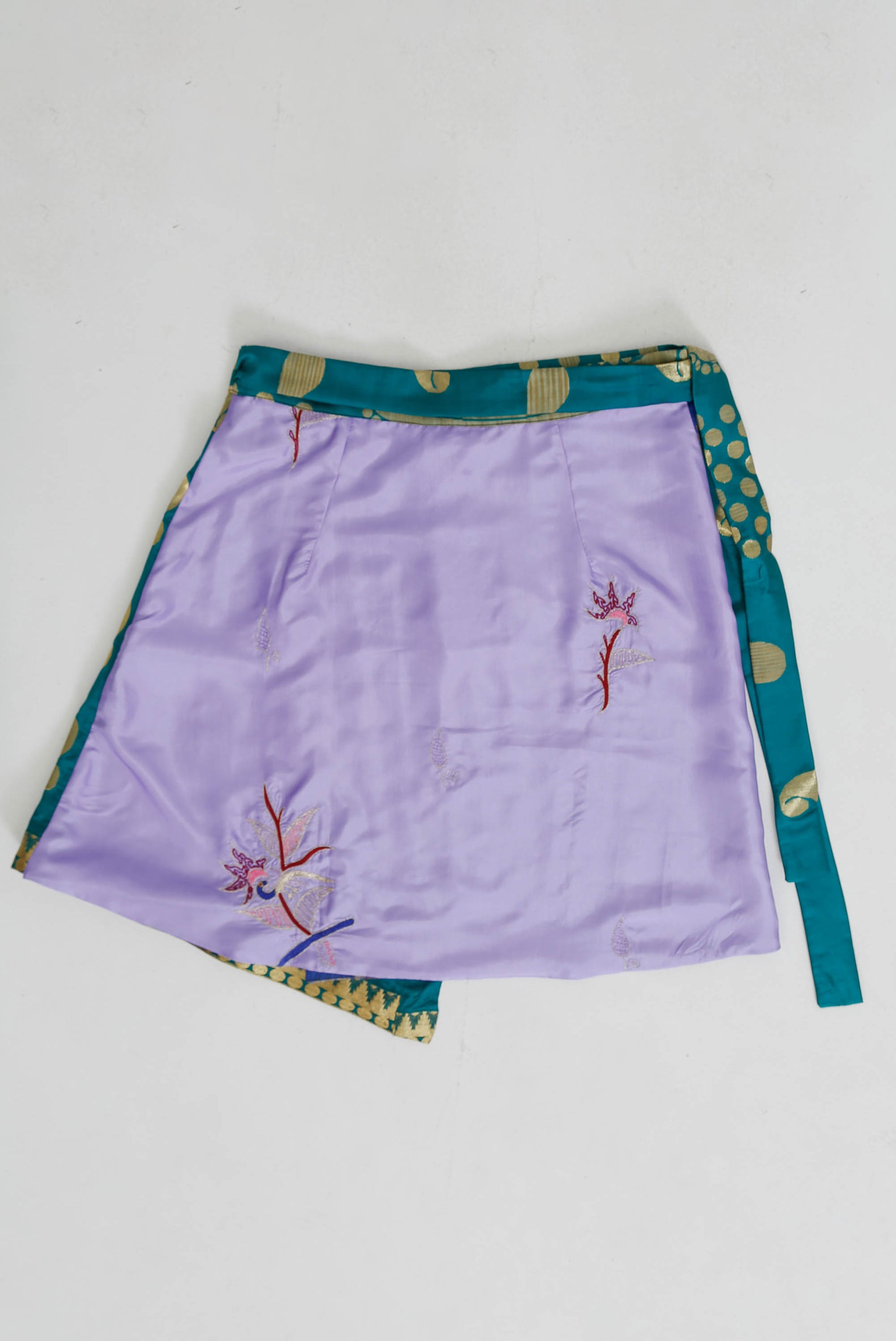 Pleated Pallu Wrap Skirt Large