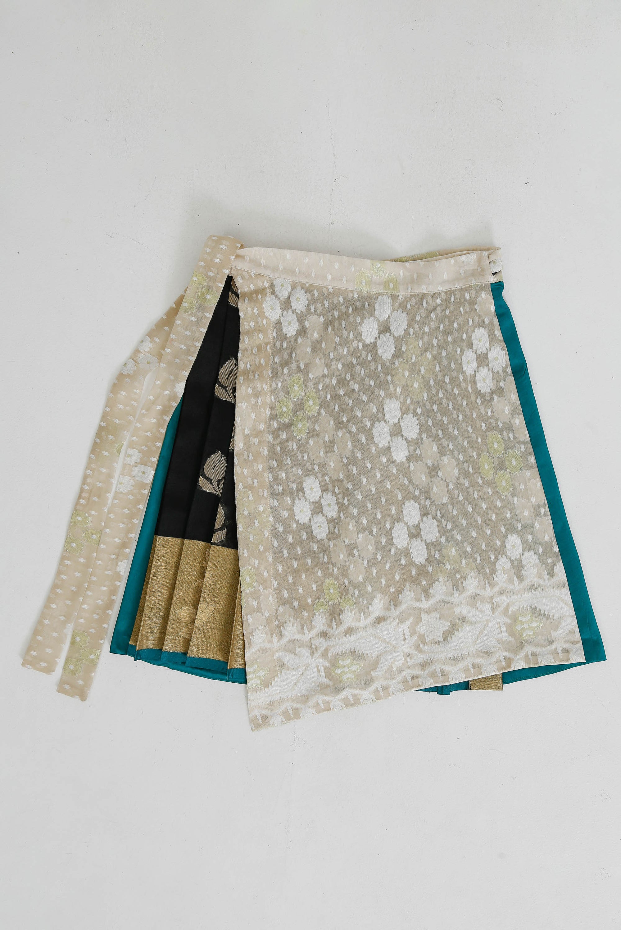 Pleated Pallu Wrap Skirt Medium