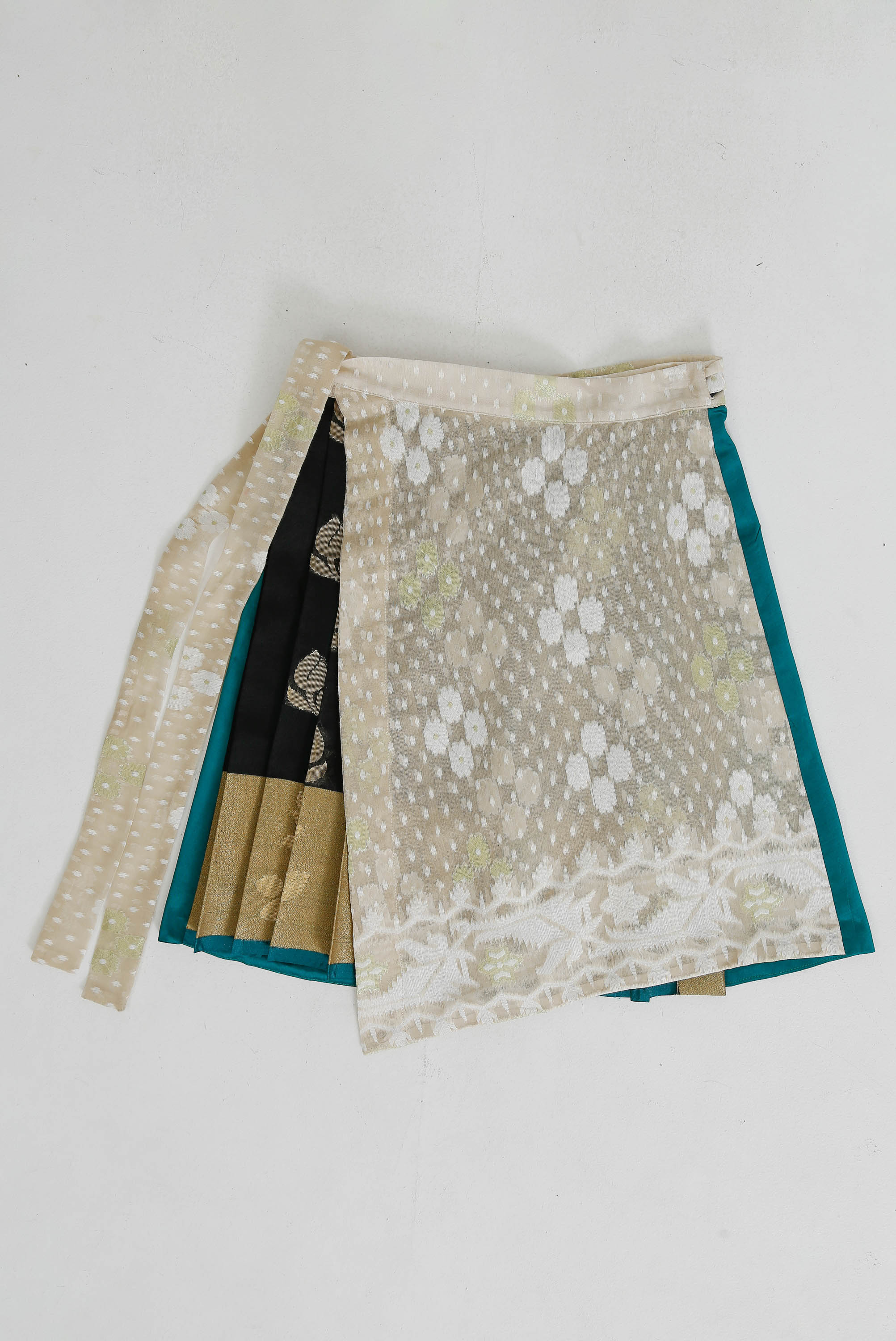 Pleated Pallu Wrap Skirt Medium