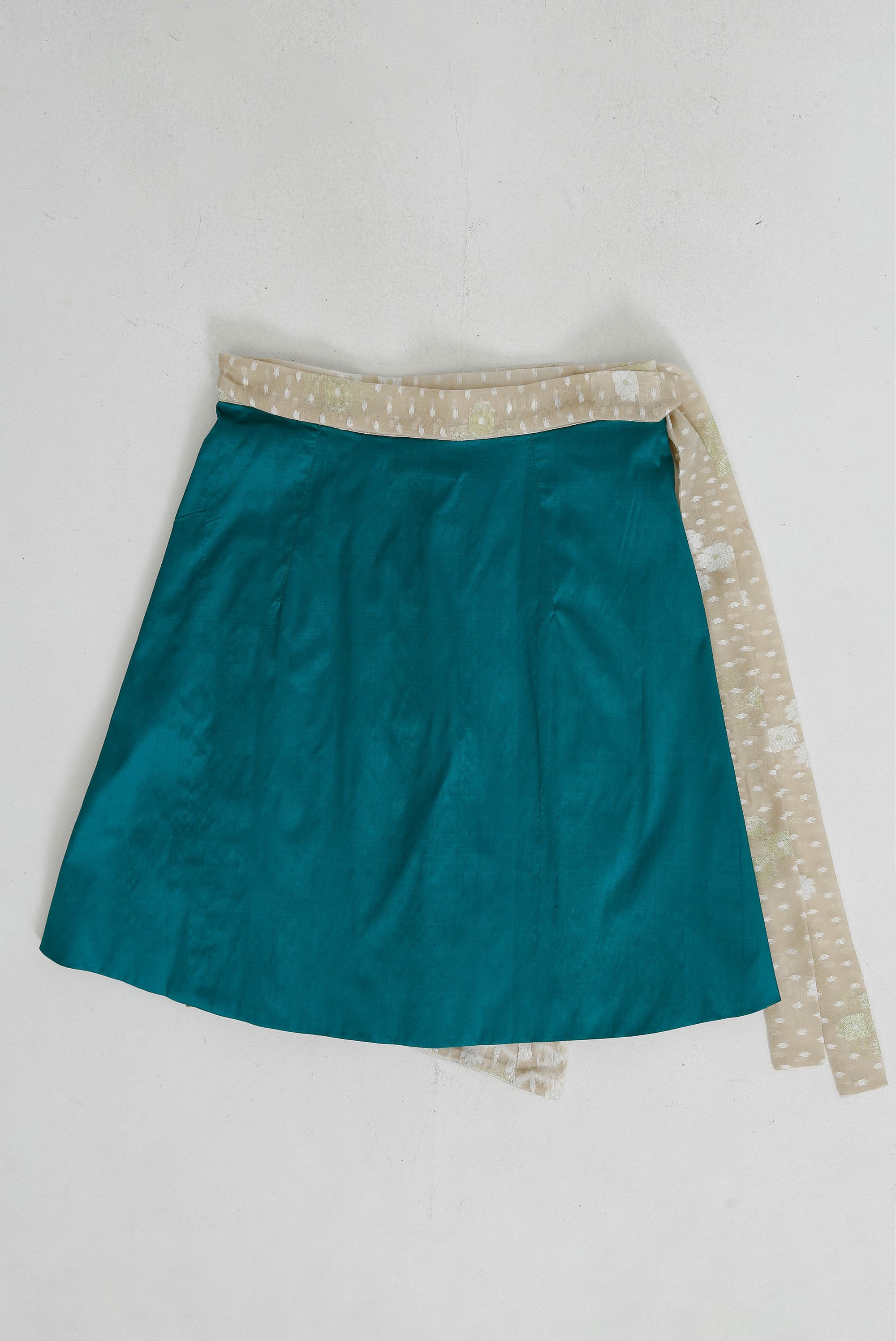 Pleated Pallu Wrap Skirt Medium