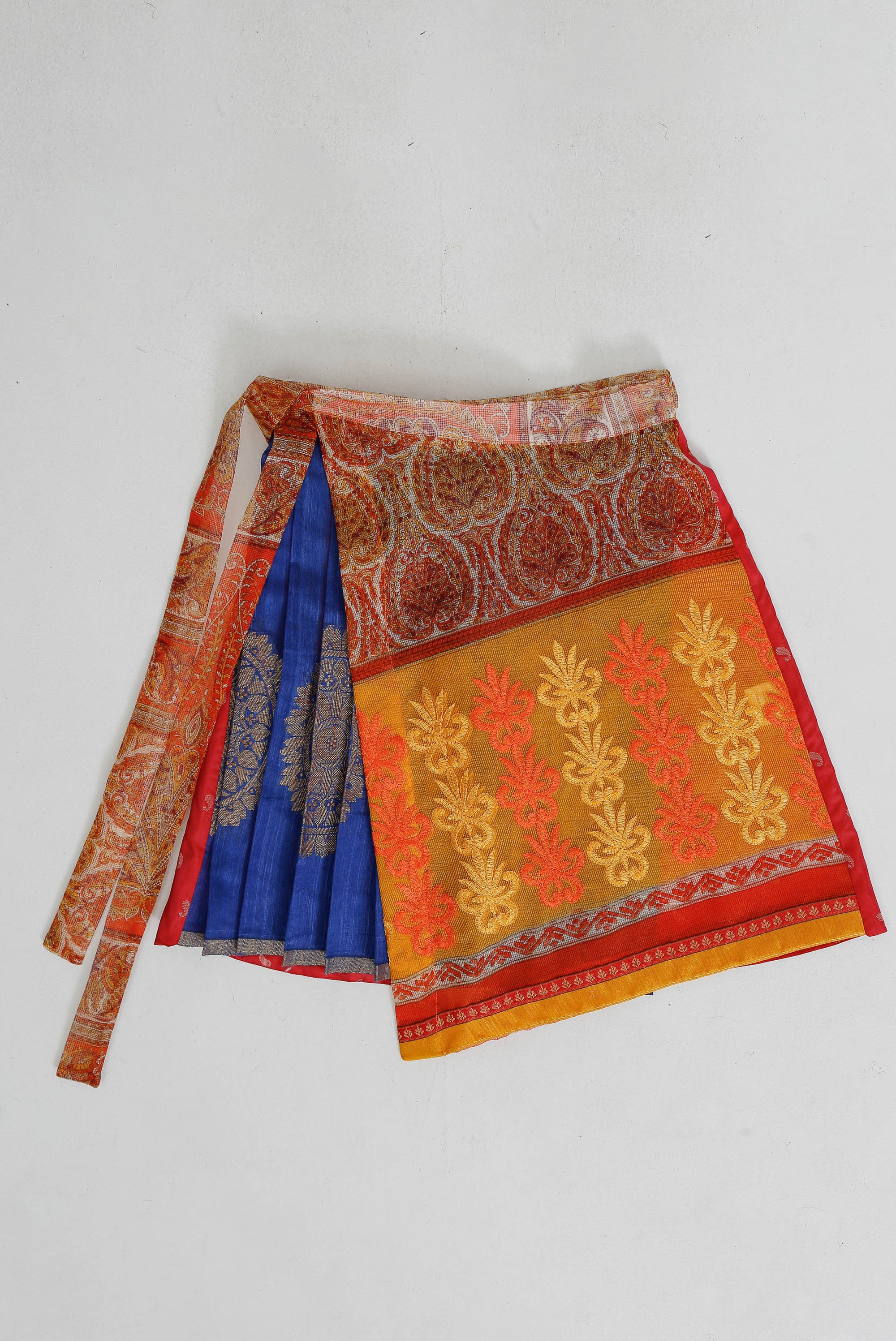 Pleated Pallu Wrap Skirt Medium