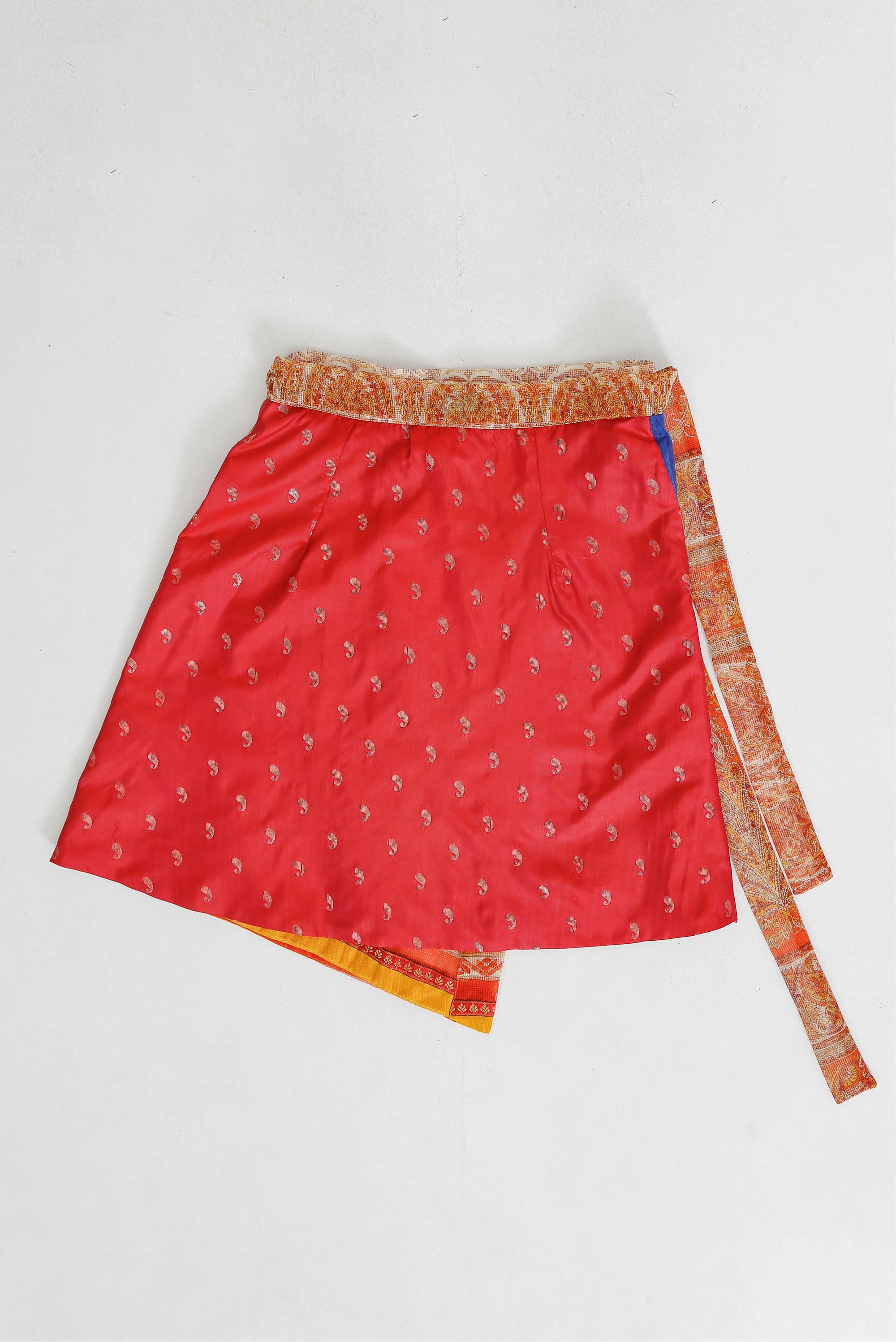 Pleated Pallu Wrap Skirt Medium