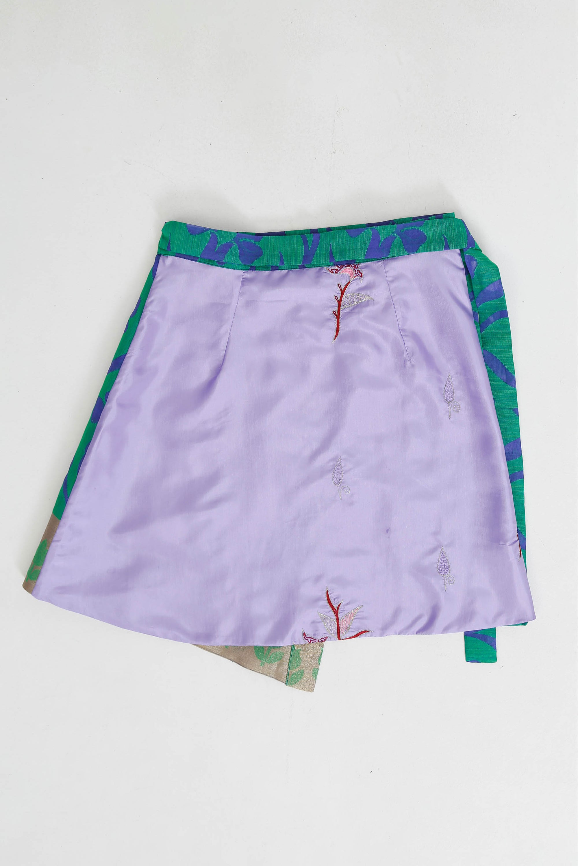 Pleated Pallu Wrap Skirt Large