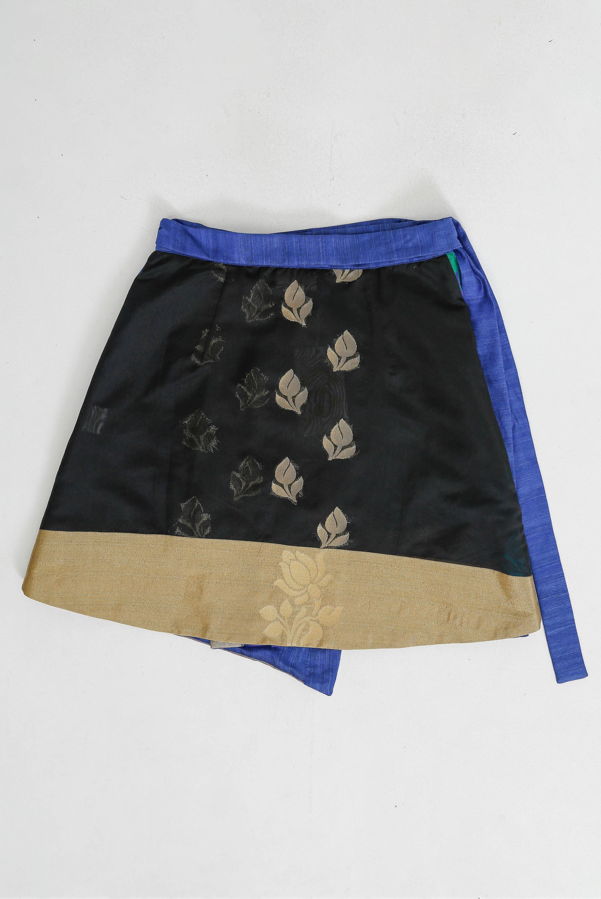 Pleated Pallu Wrap Skirt Large
