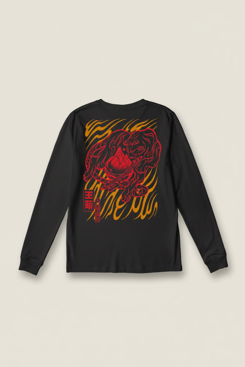 Mindy Meng Wang x Creature Creature Studio / Black Long-sleeve T-Shirt