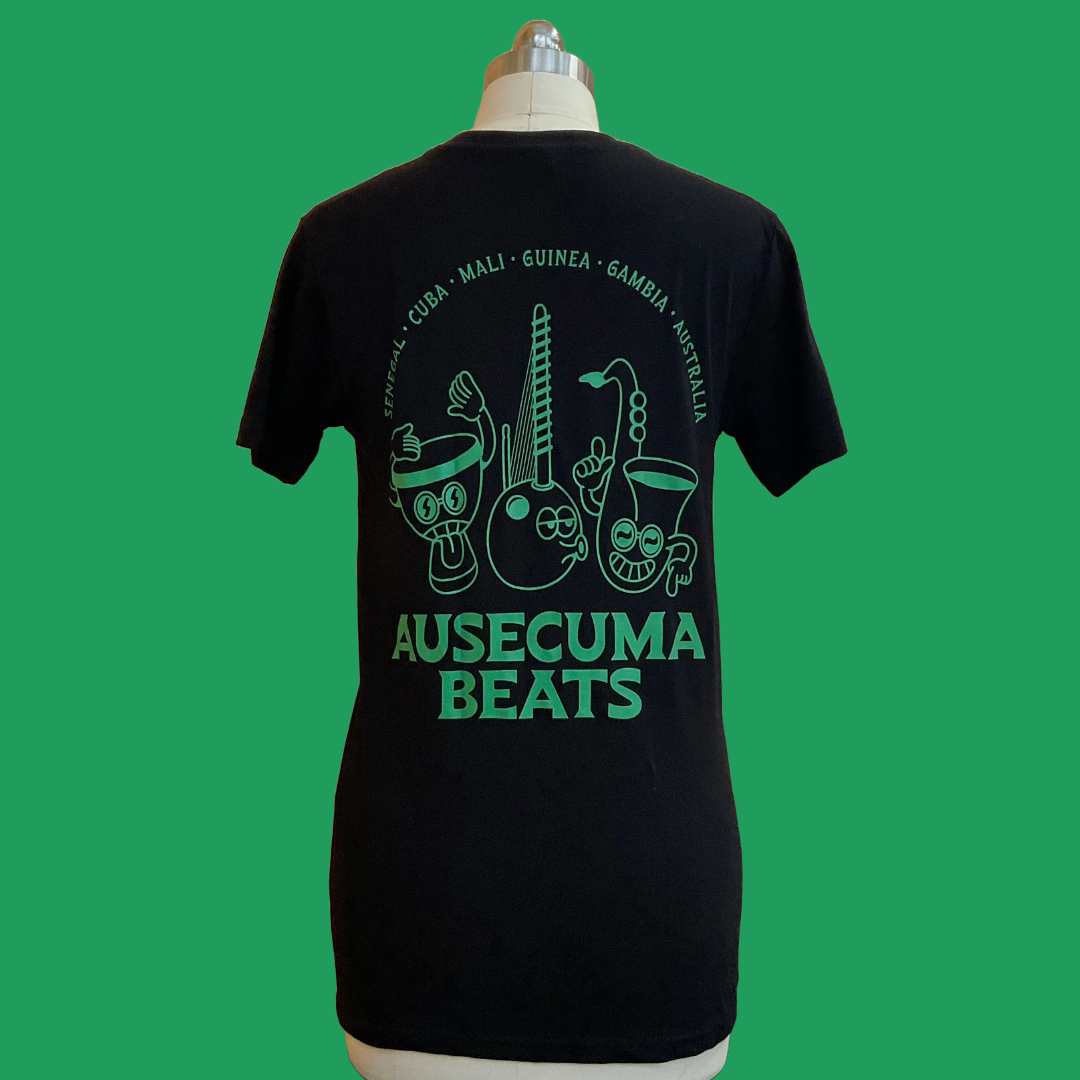 MIE - Ausecuma Beats “Cartoon” T-Shirt - BLACK