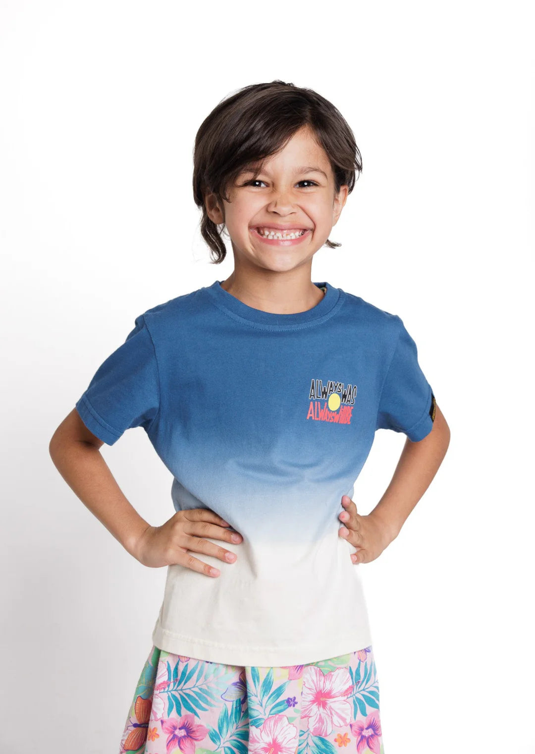 Kids Dip Dye 'Always Was, Always Will Be' Tee