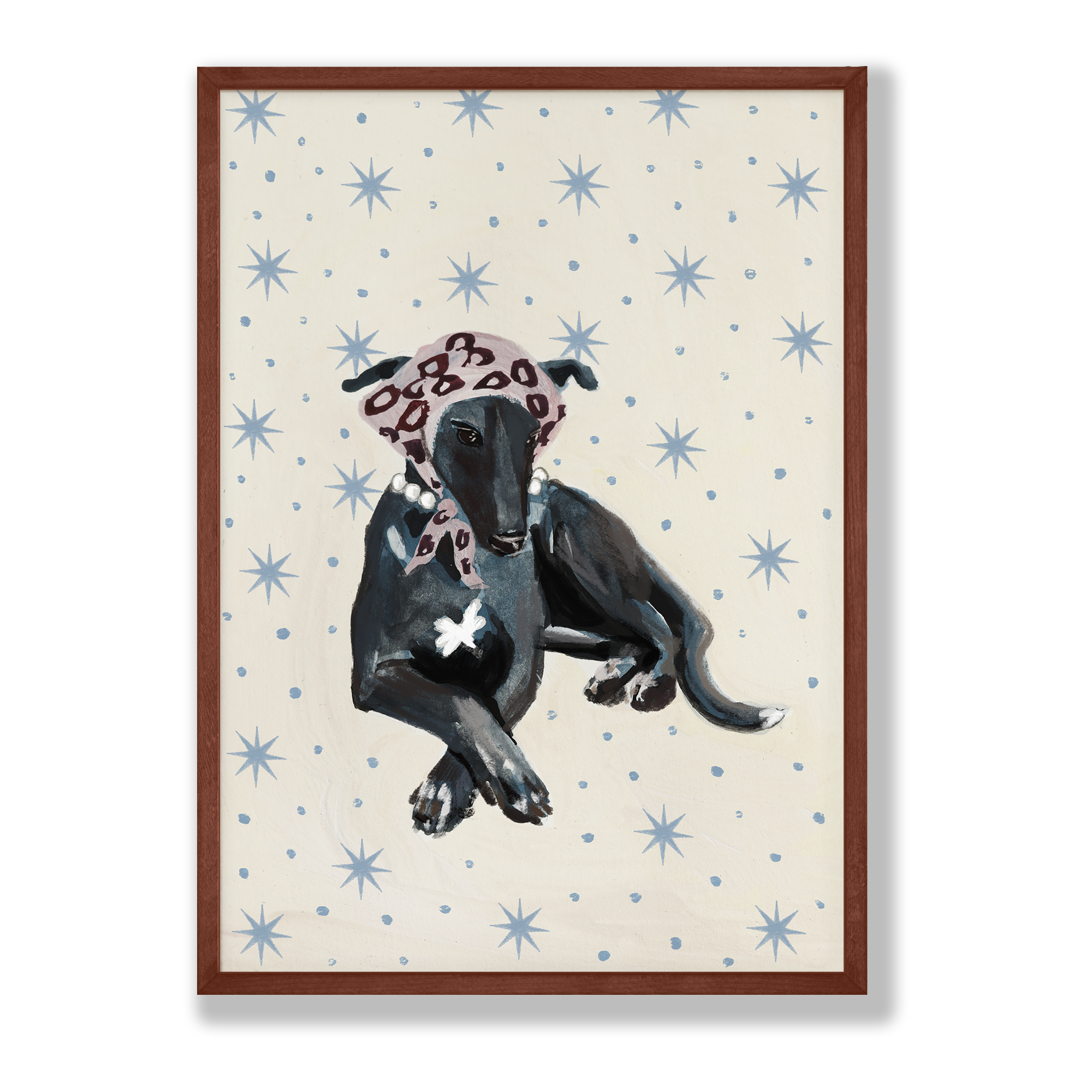 Vogue Greyhound Print A3