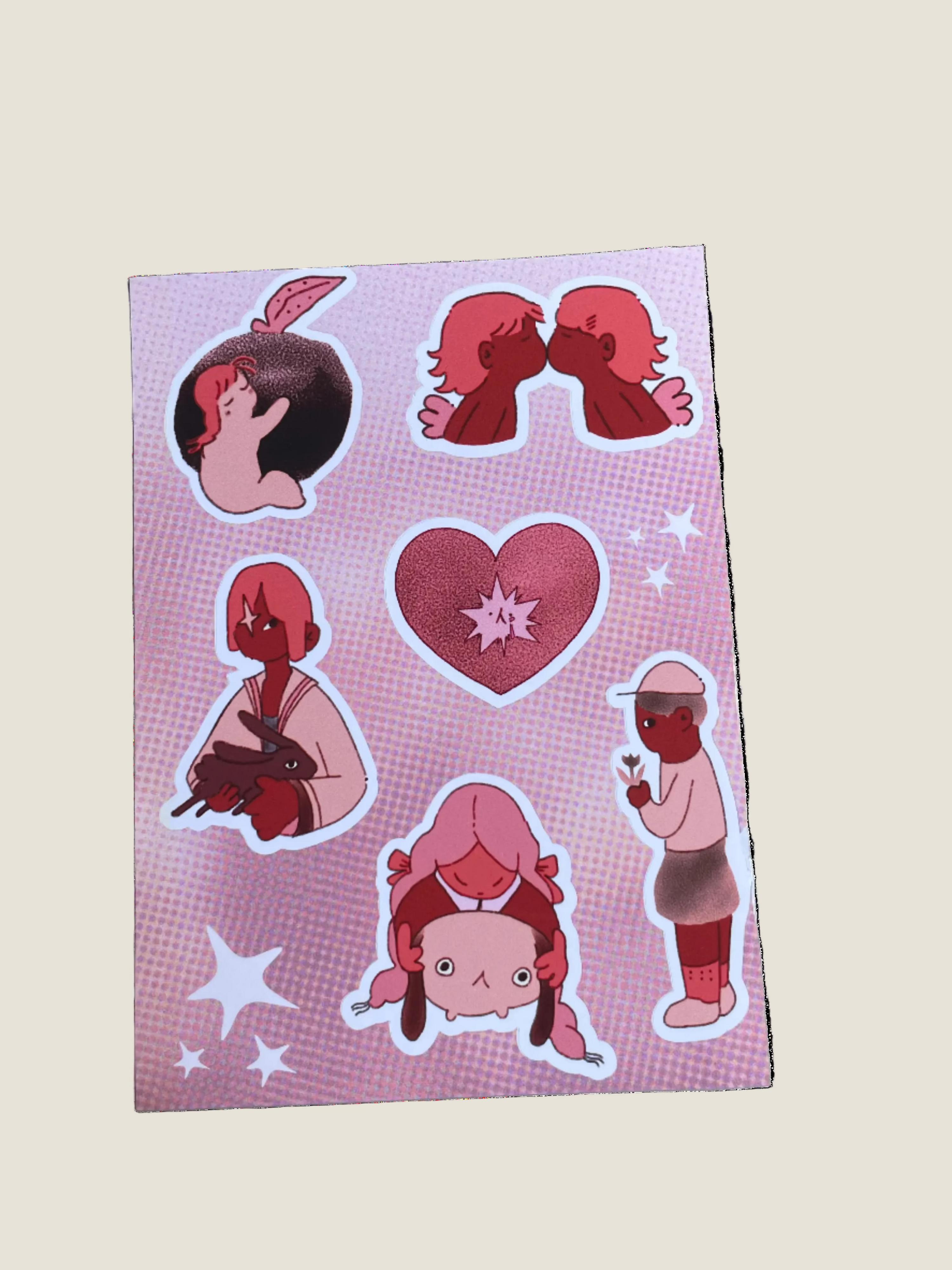Lonely in love sticker sheet