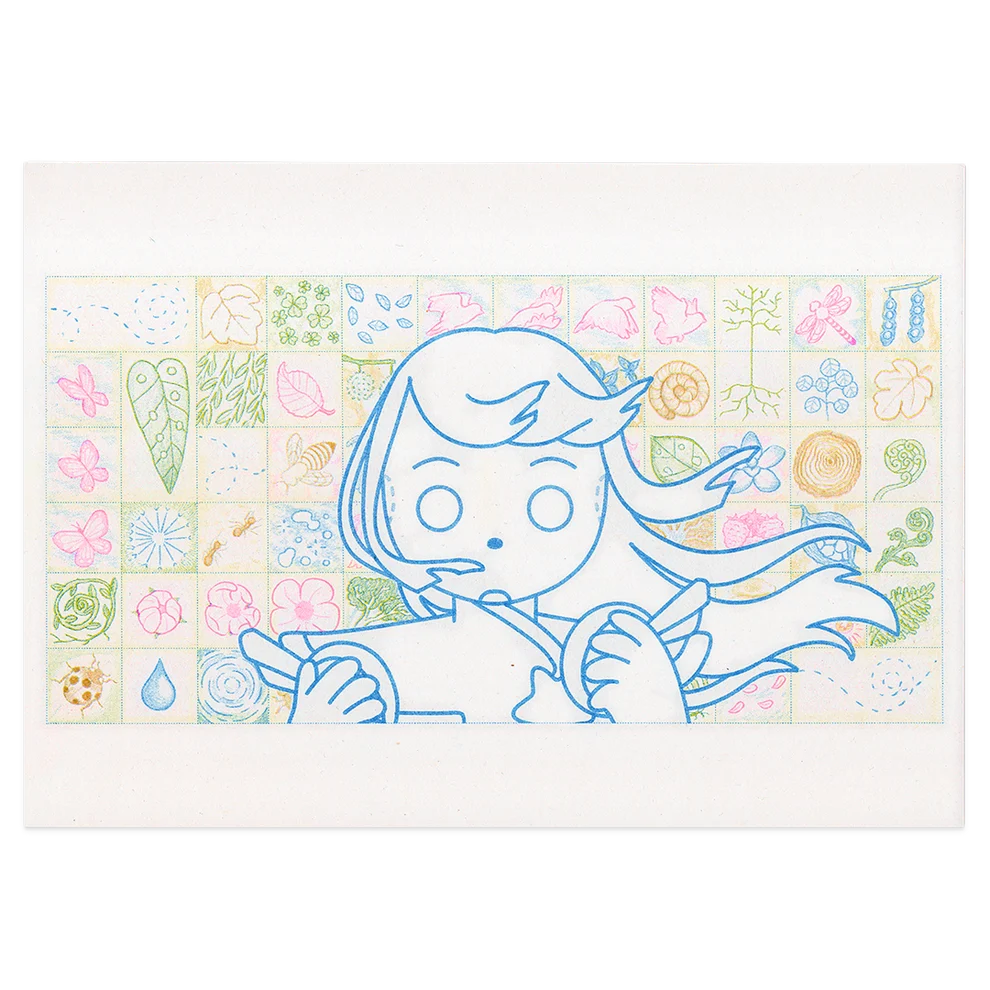 'Earth's Symphony' 🪲🌸🦋࿐ Risograph Print