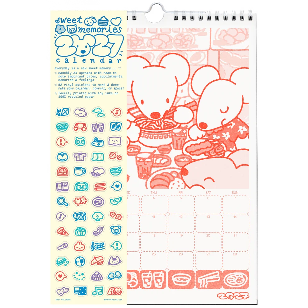 Sweet Memories ❀‏࿐ 2027 Risograph Calendar