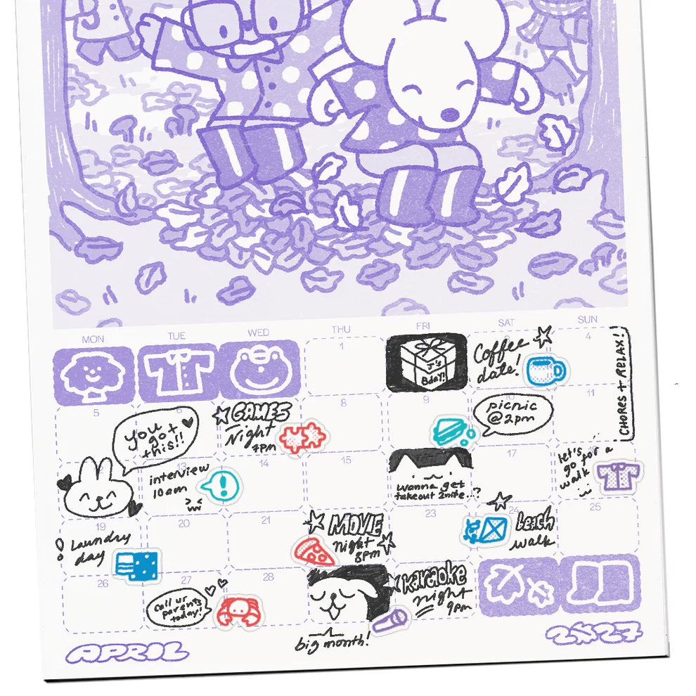 Sweet Memories ❀‏࿐ 2027 Risograph Calendar