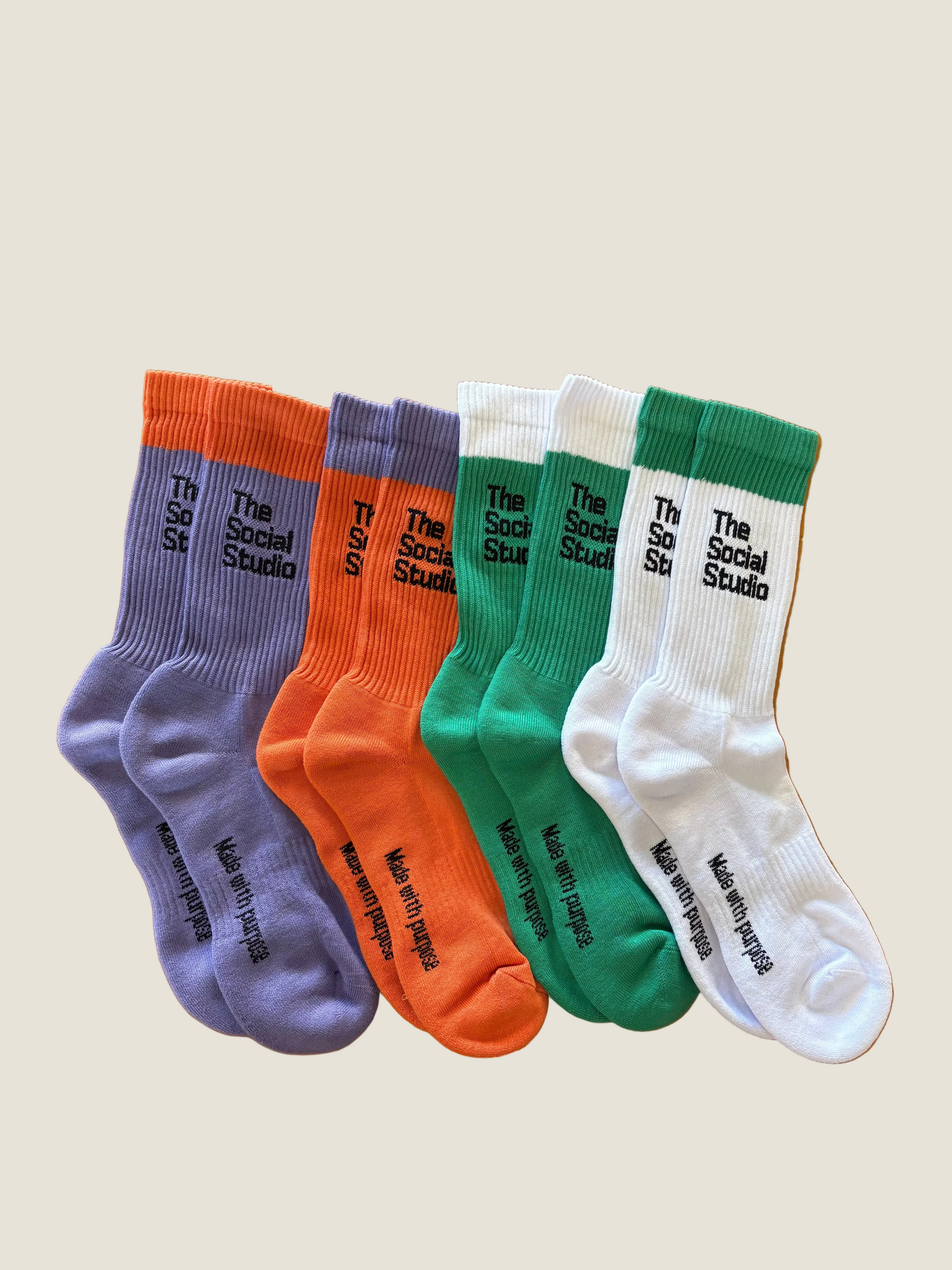 The Social Studio Ribbed Socks