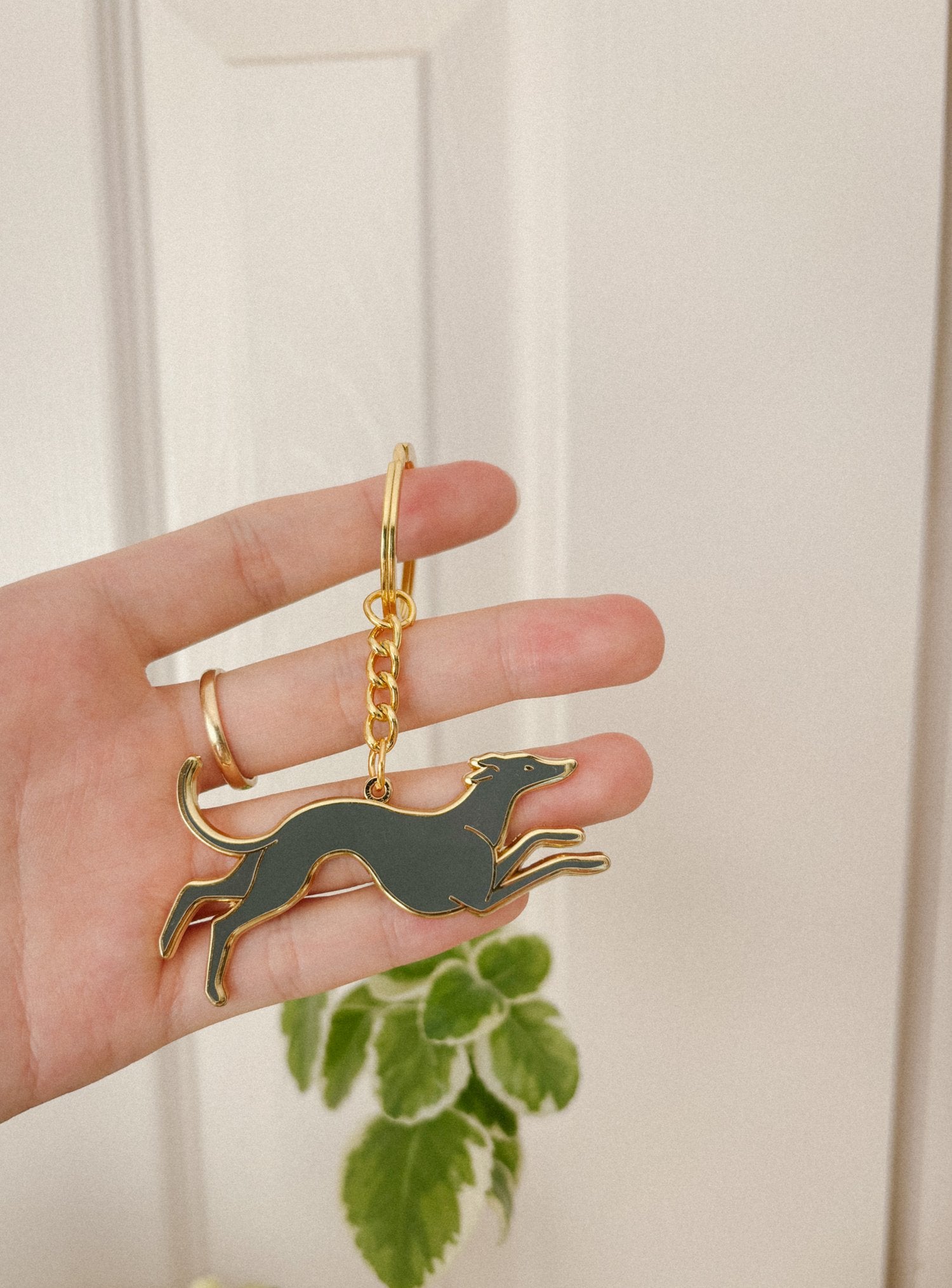 Greyhound Keyring