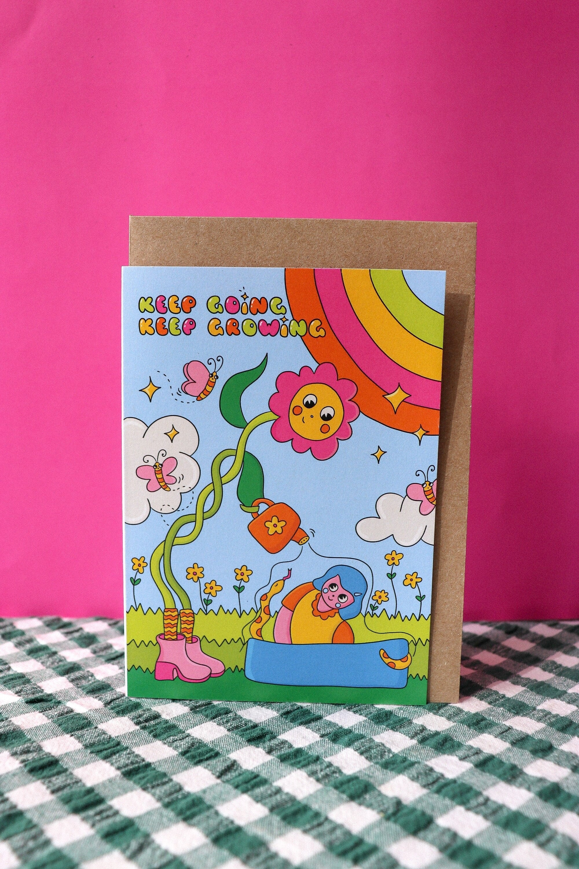 'Keep Going, Keep Growing' Greeting Card