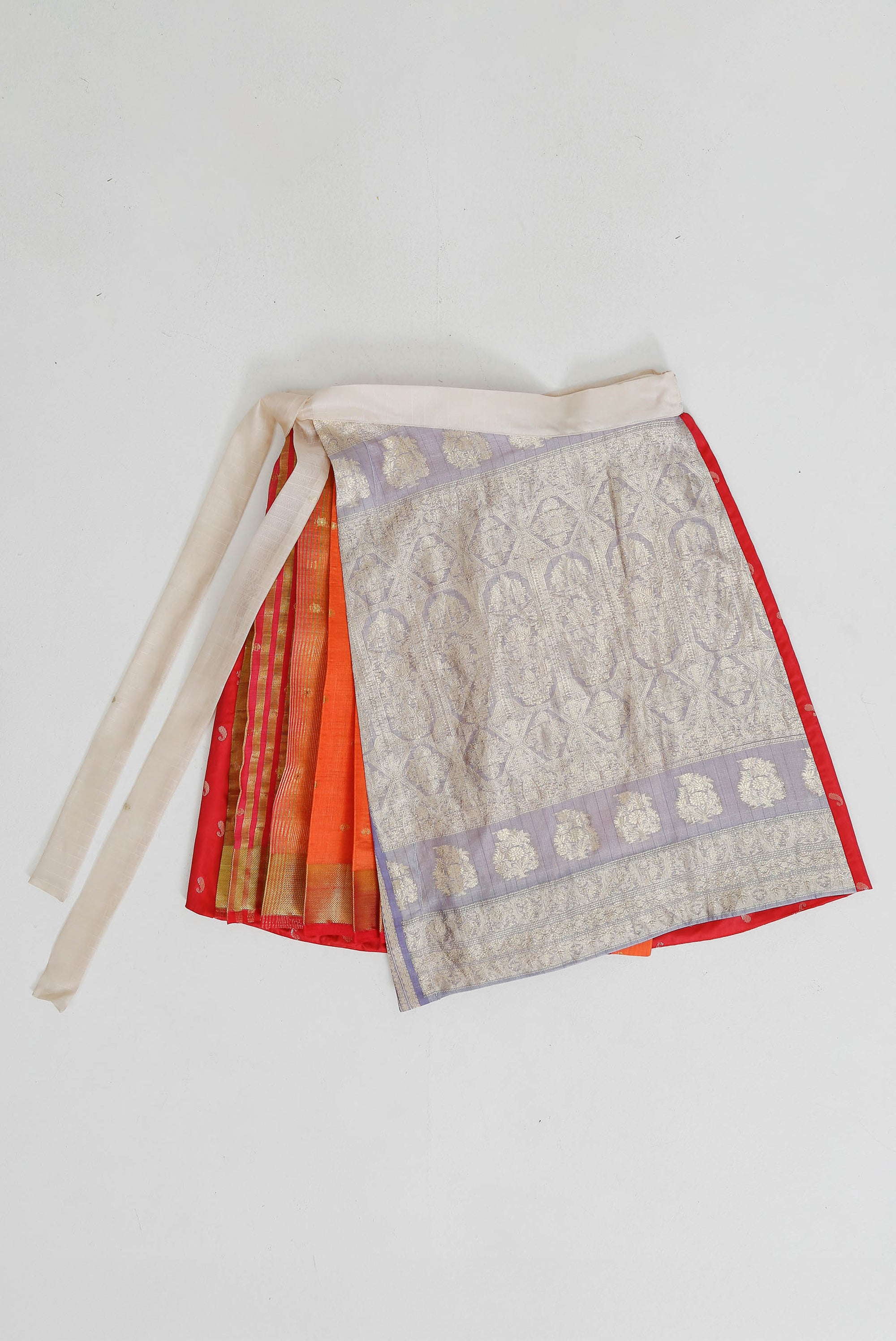 Pleated Pallu Wrap Skirt X-Large
