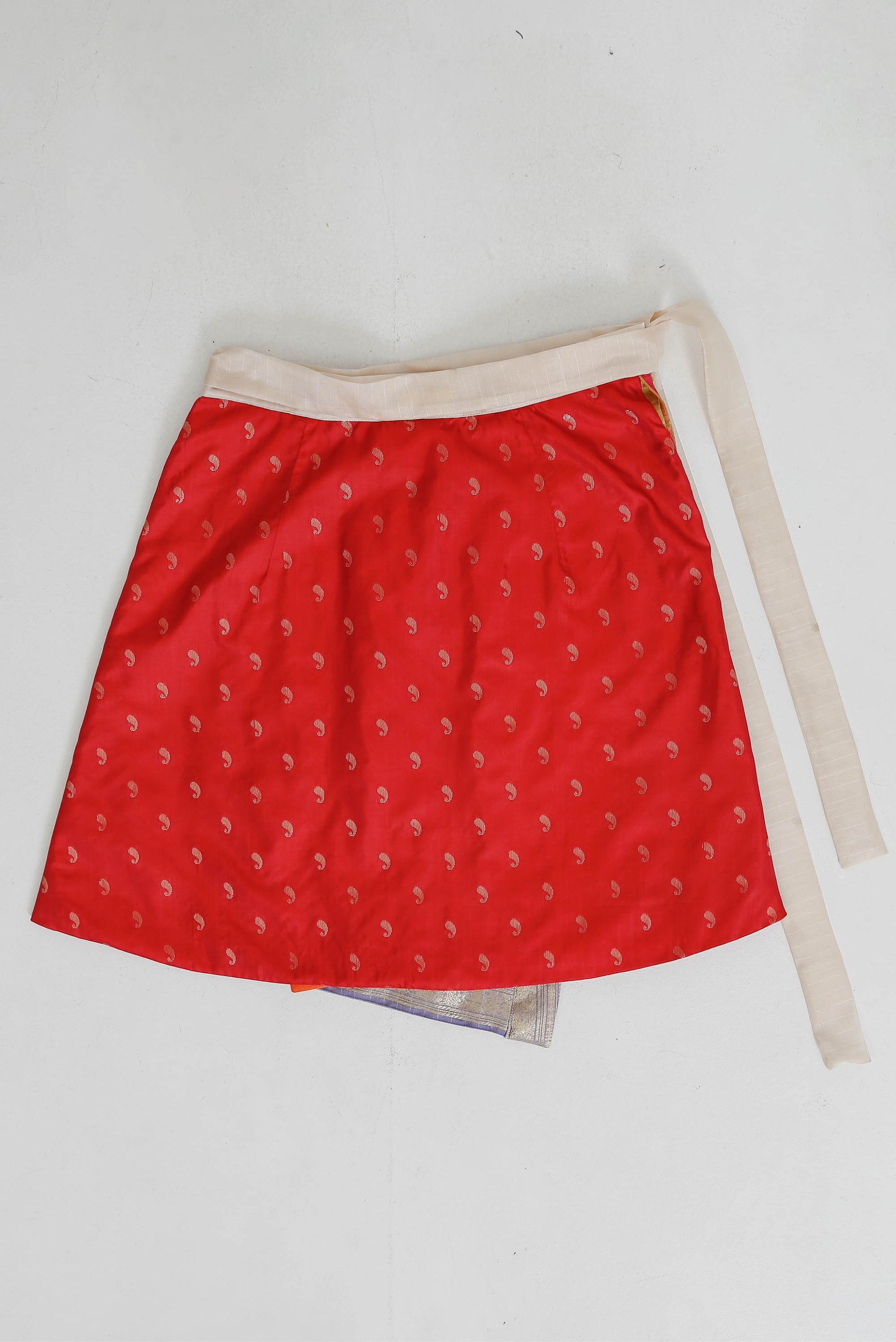 Pleated Pallu Wrap Skirt X-Large