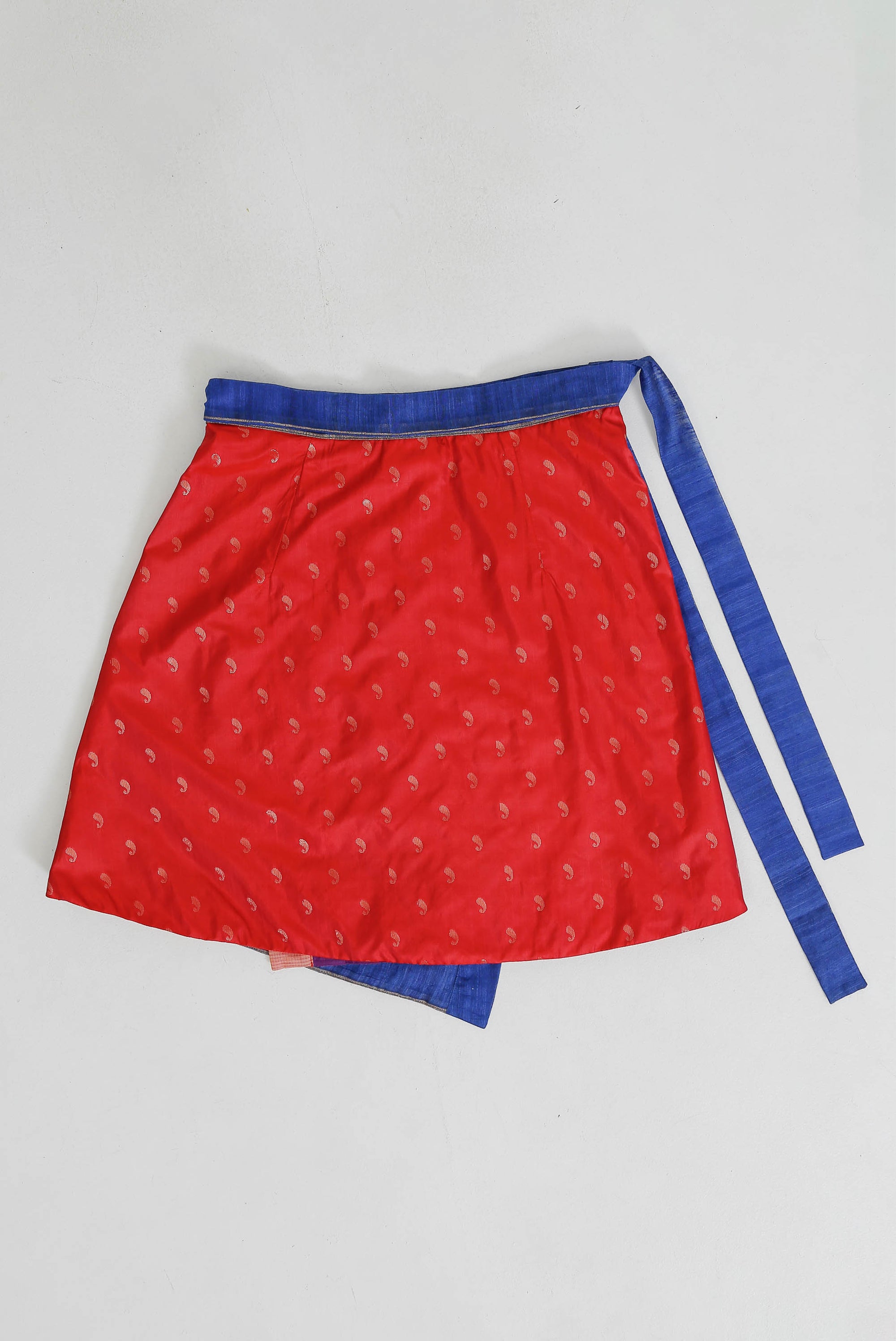 Pleated Pallu Wrap Skirt X-Large