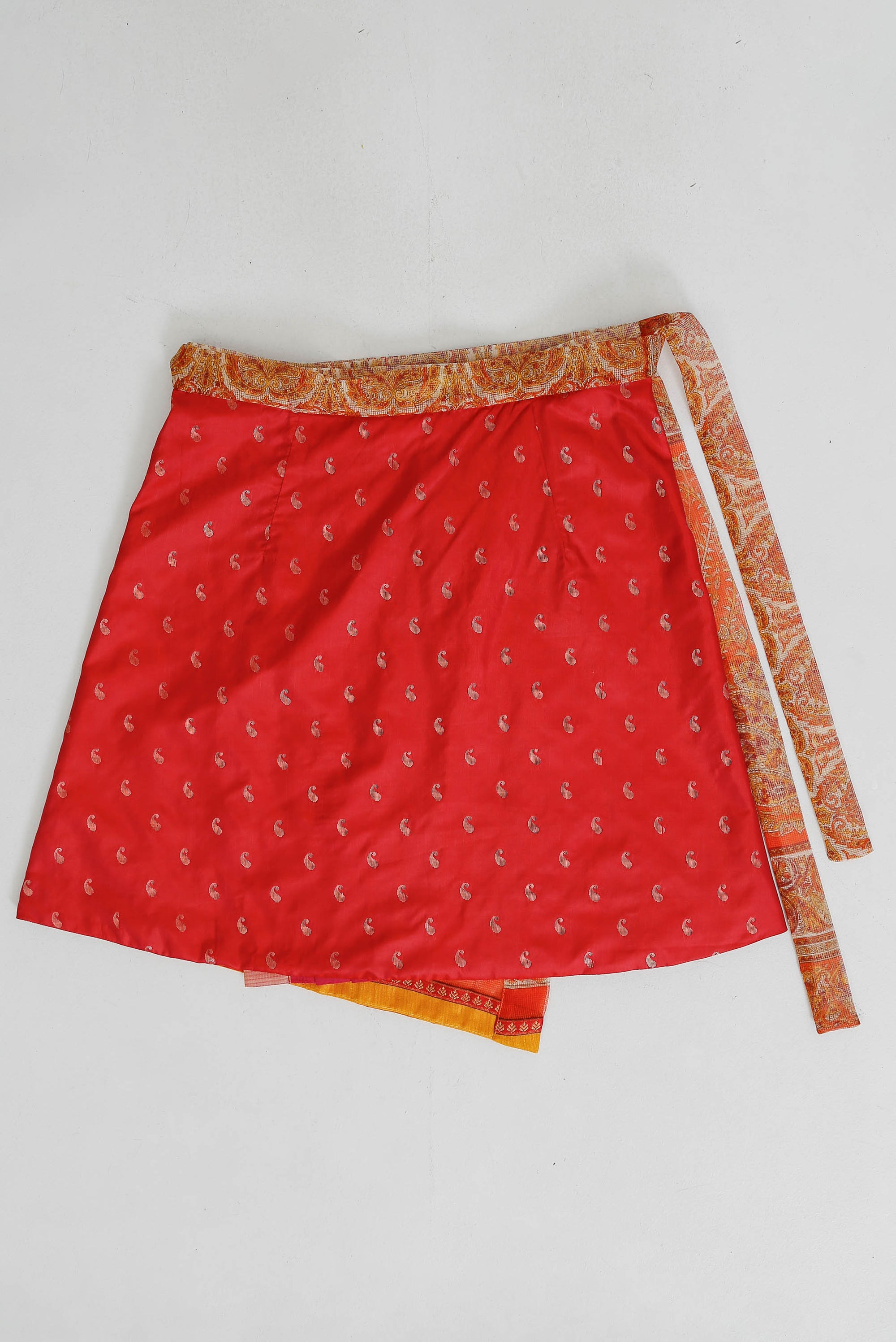 Pleated Pallu Wrap Skirt XX-Large