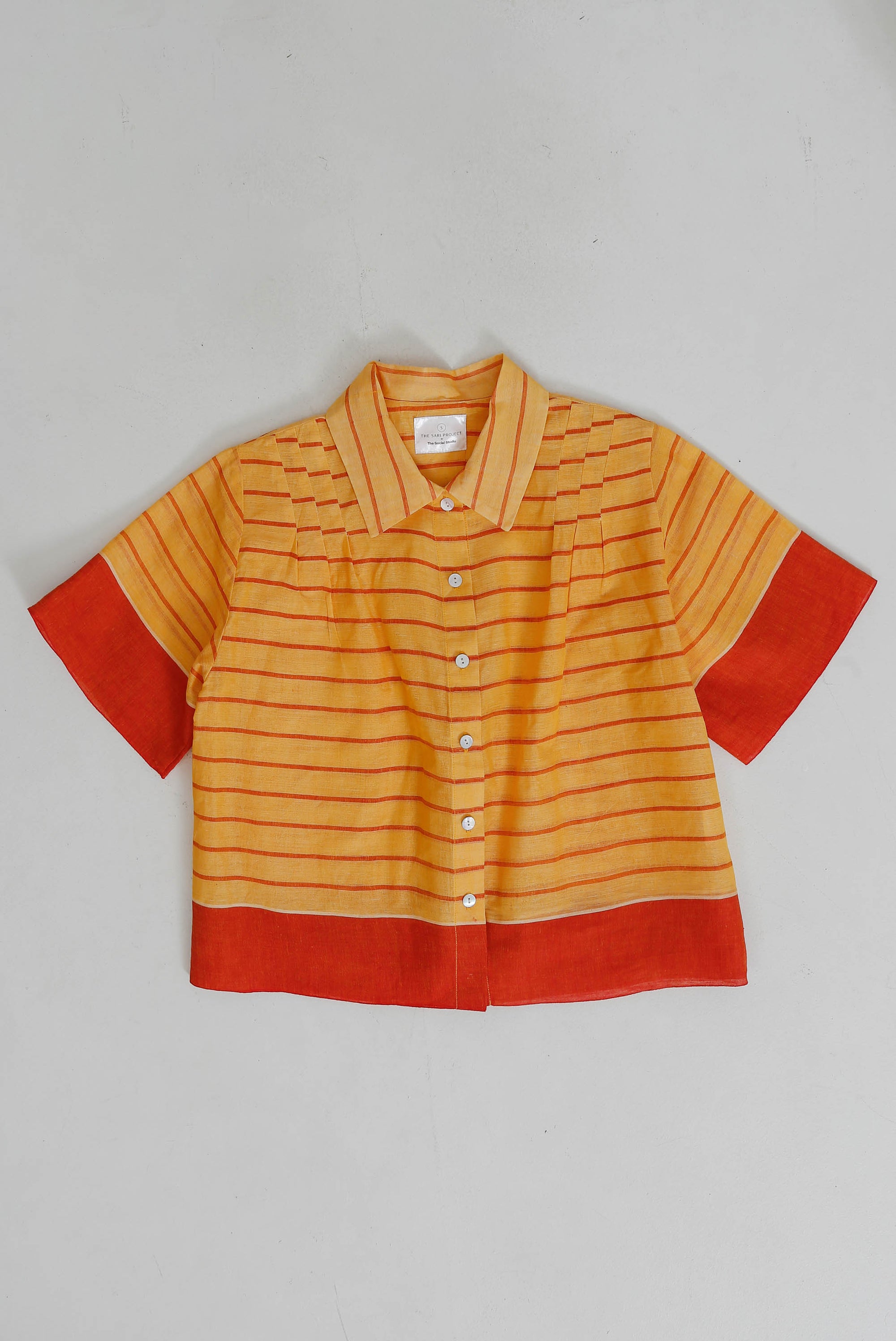 Jamdani Pleated Shirt Small