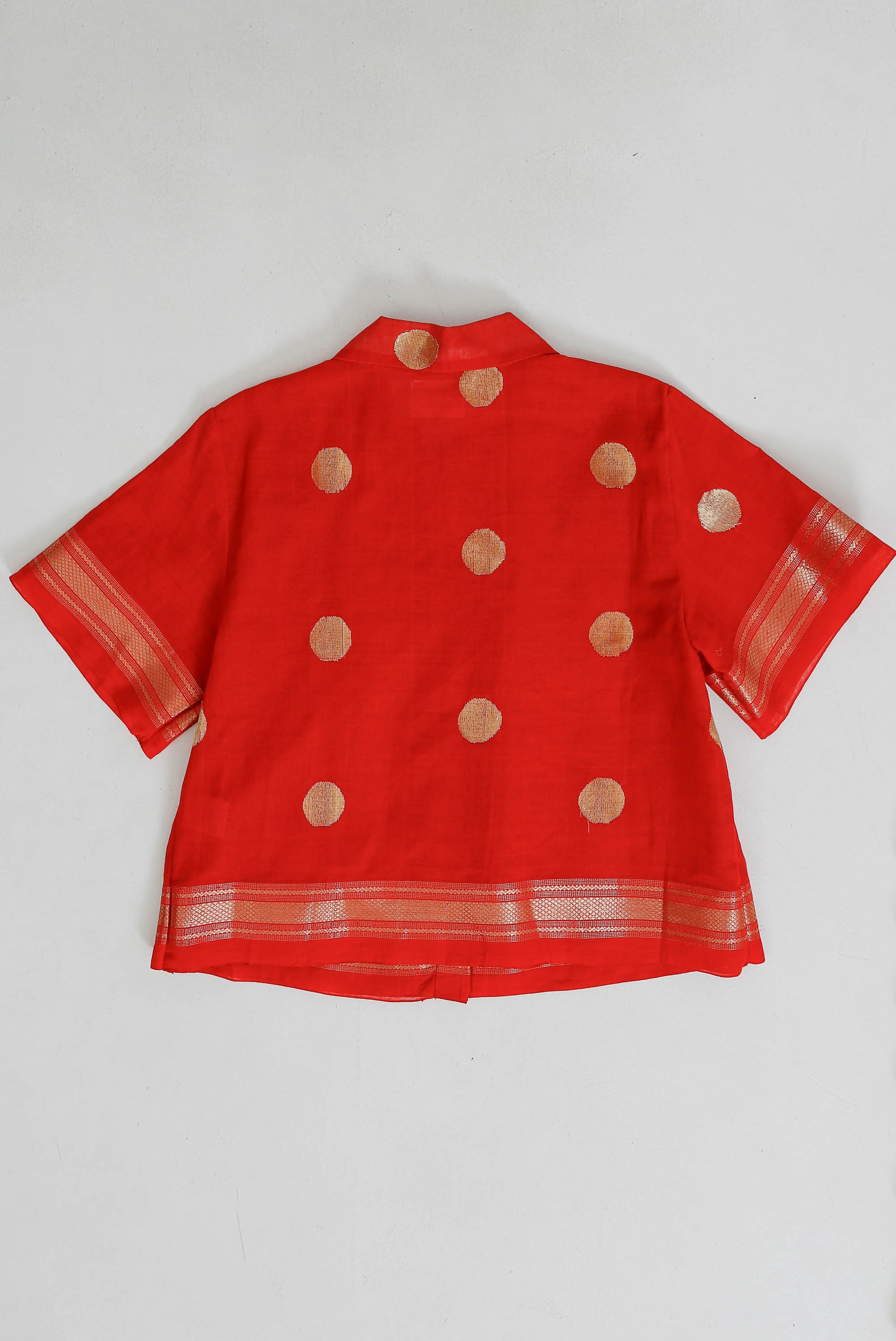 Jamdani Pleated Shirt Medium
