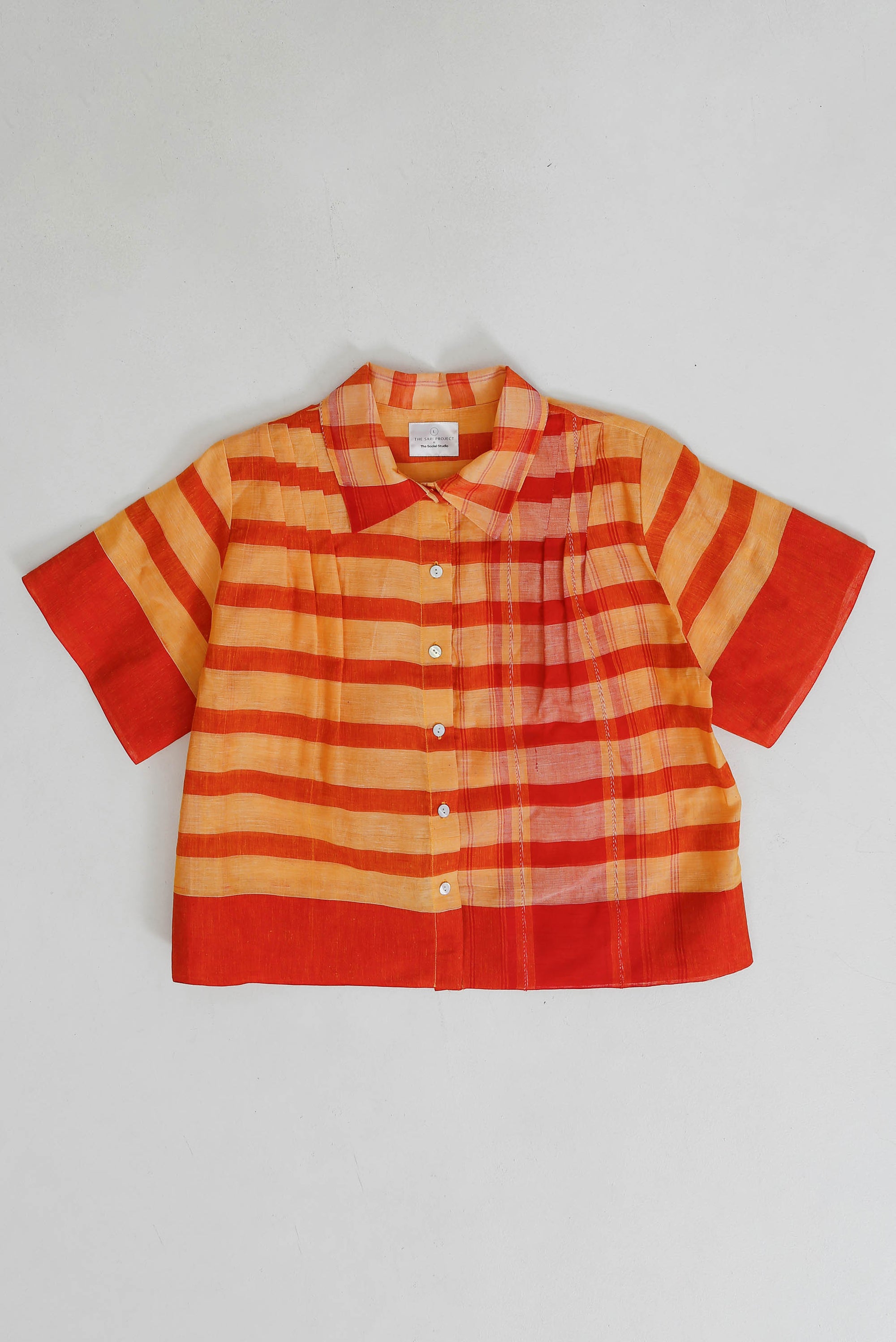 Jamdani Pleated Shirt Large