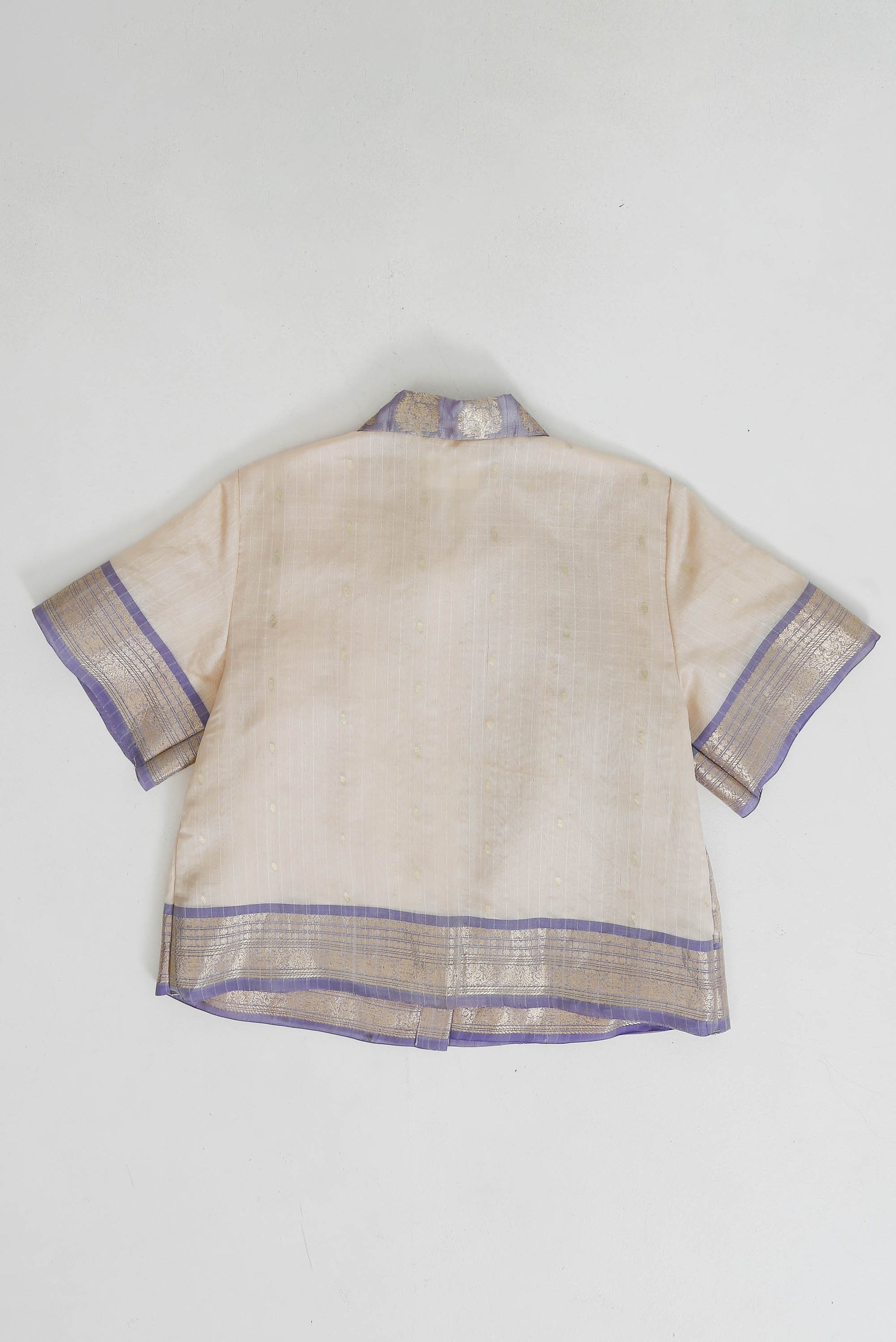 Jamdani Pleated Shirt Medium