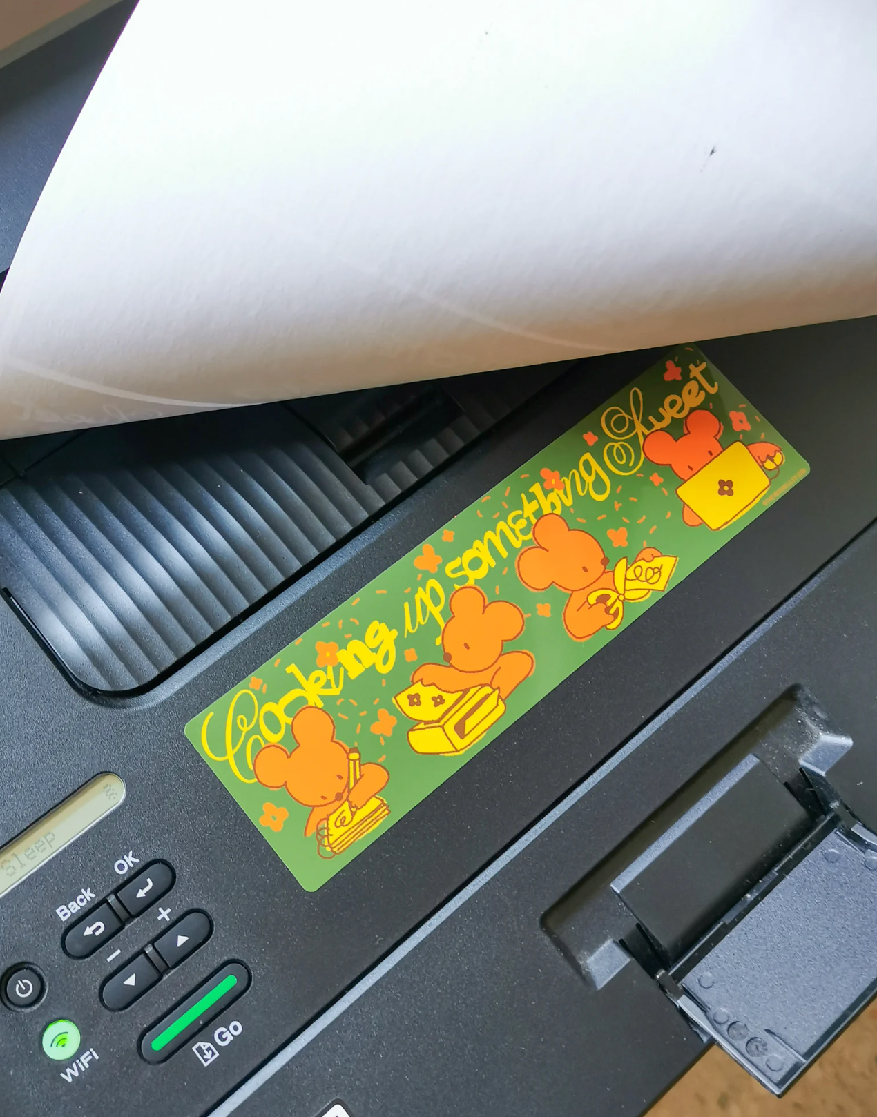 ‘Cooking Up Something Sweet’ Bumper Sticker