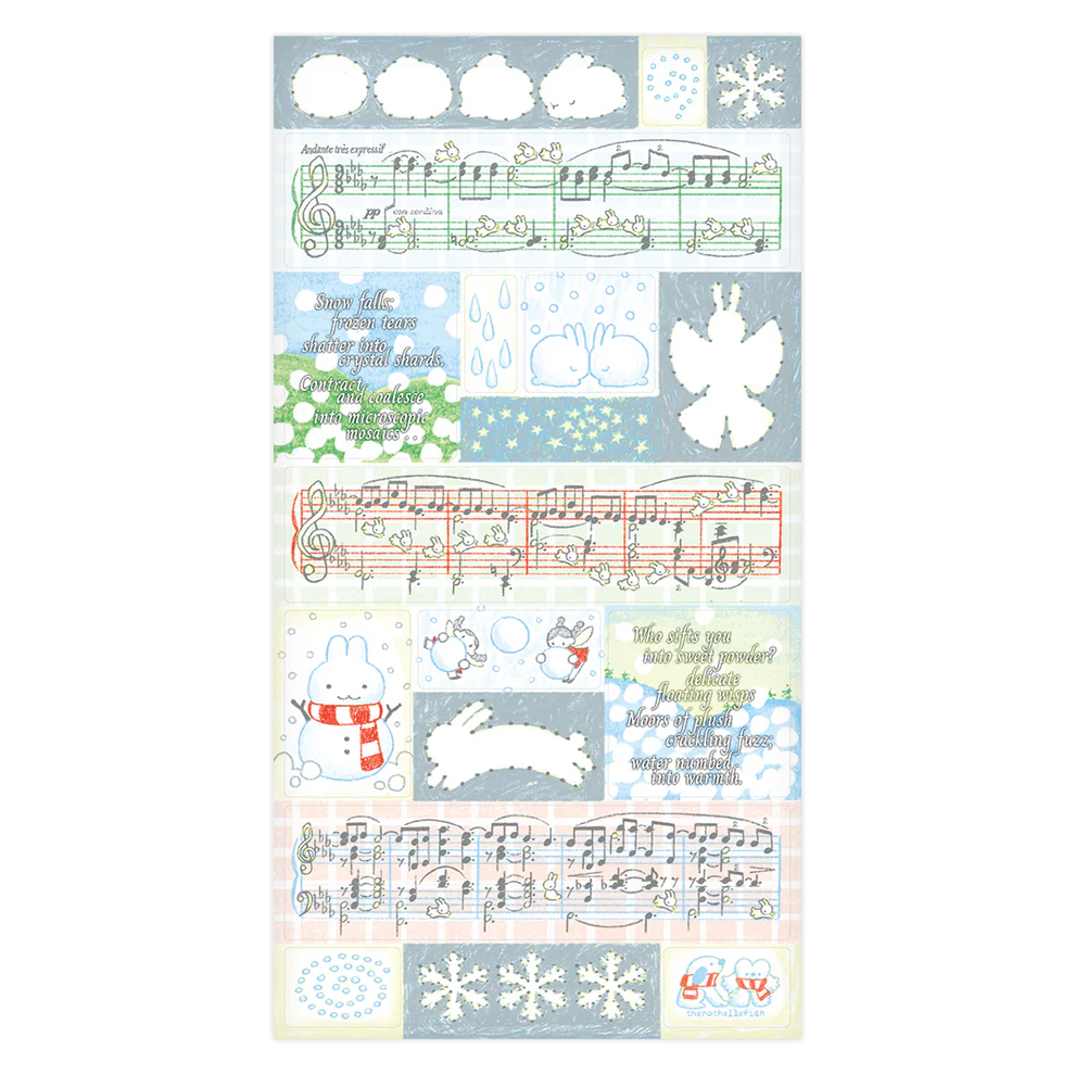 'Sounds of Snow' ❅*̩̩͙‧͙♪₊ Sticker Sheet