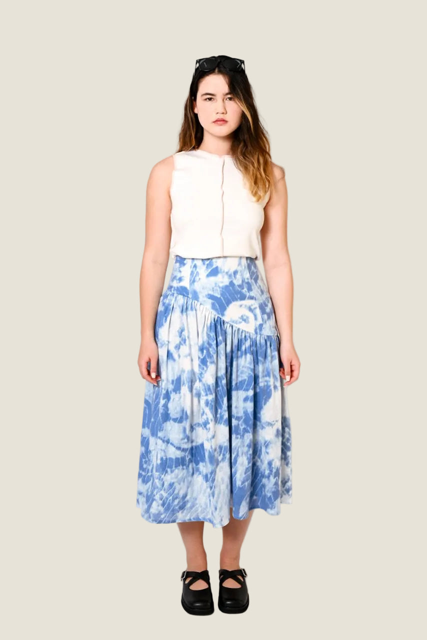 Tie-Dye Yoke Skirt