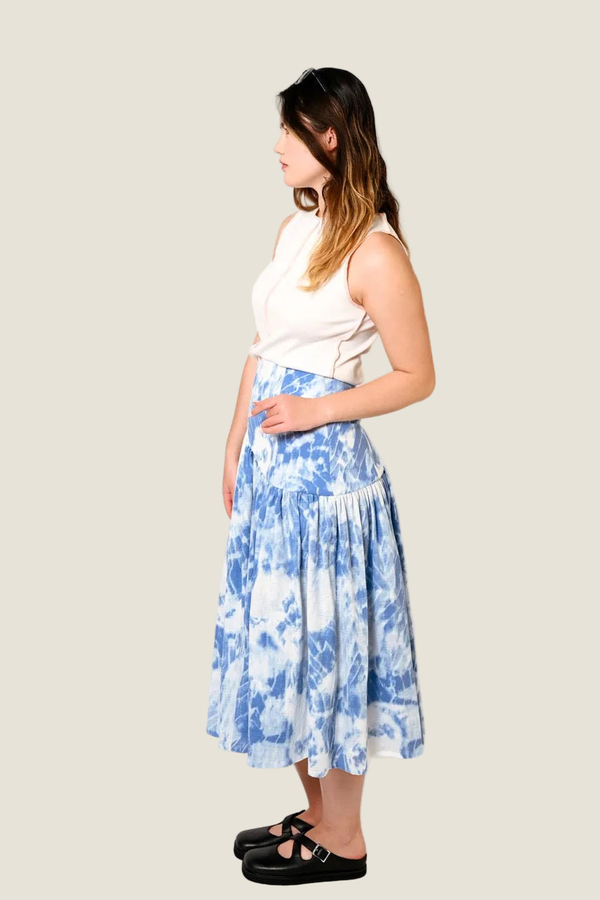 Tie-Dye Yoke Skirt