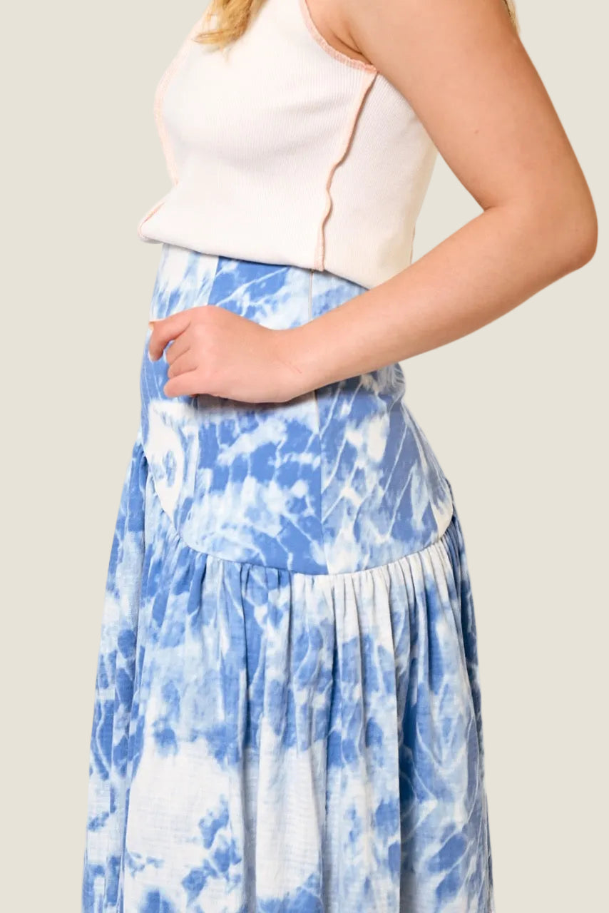 Tie-Dye Yoke Skirt