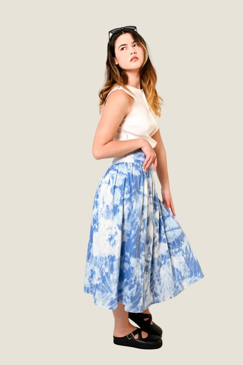 Tie-Dye Yoke Skirt