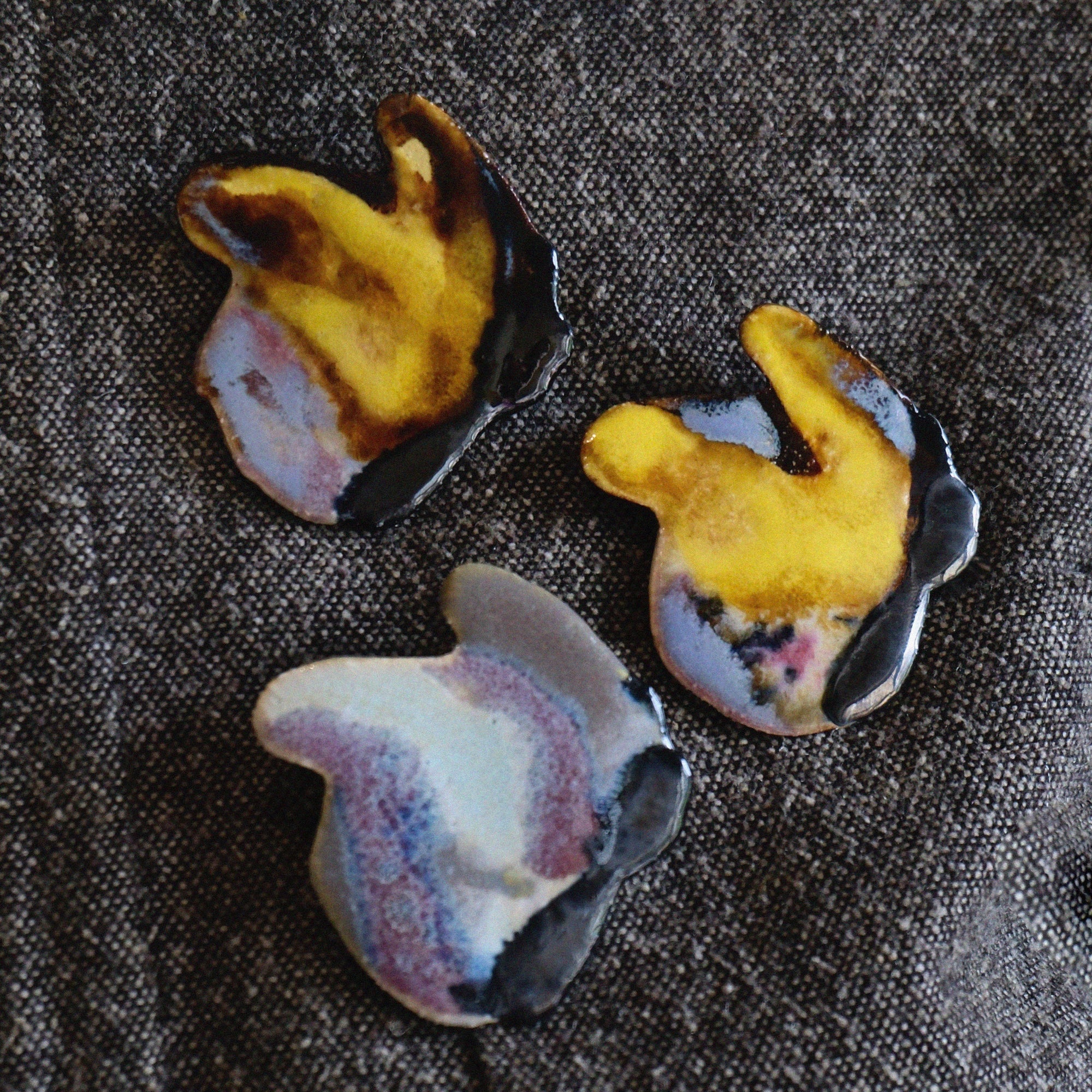 THE STAMP Brooch in Sunset