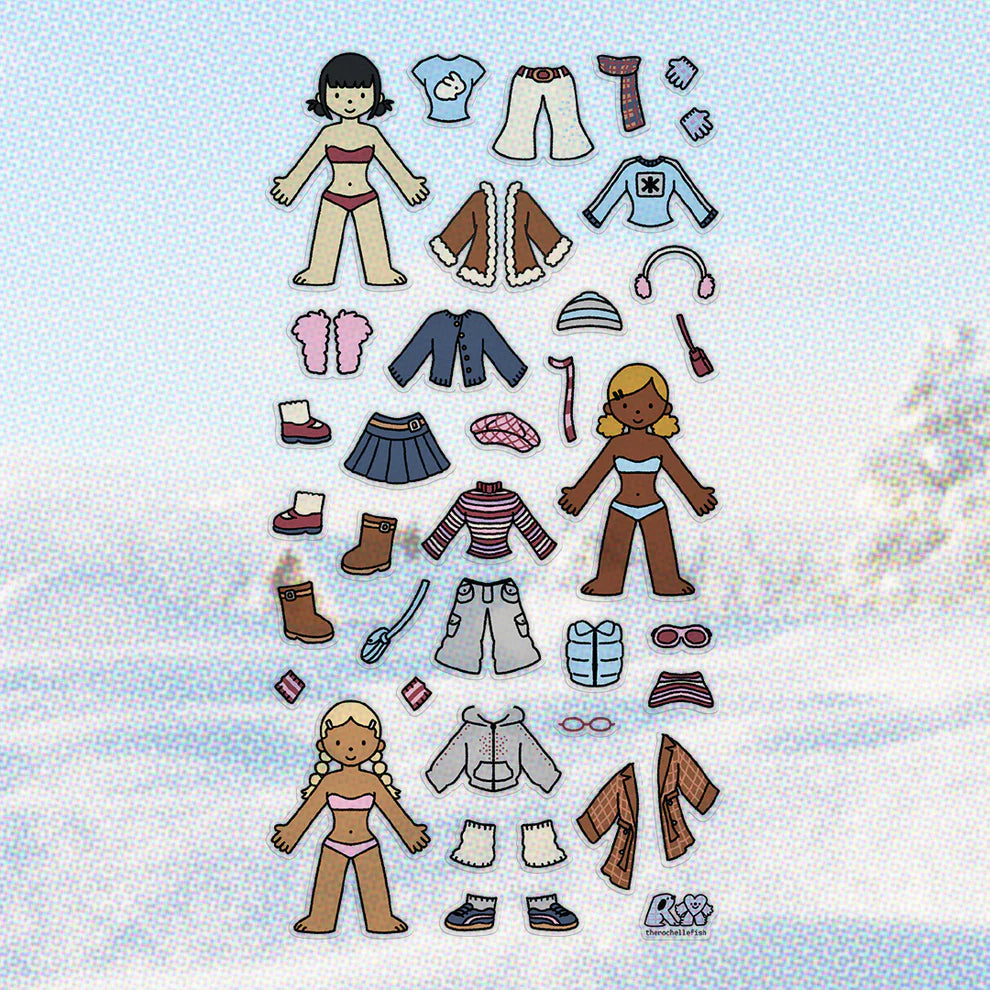 'Winter Dress Up' ❄️🧣 Sticker Sheet