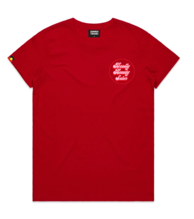 DEADLY BEAUTY SALON TEE RED