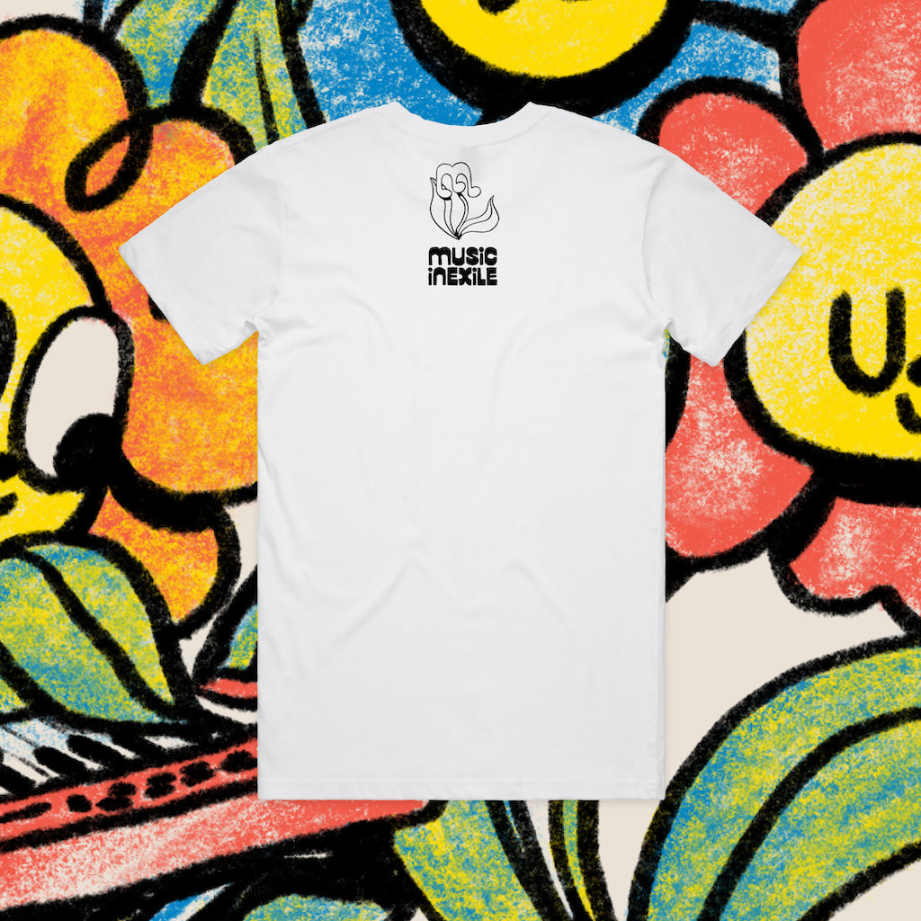 Music in Exile Flowers Tee