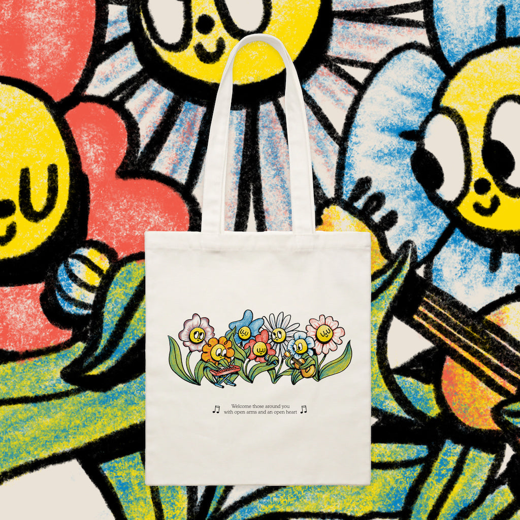 Music in Exile Flower Tote