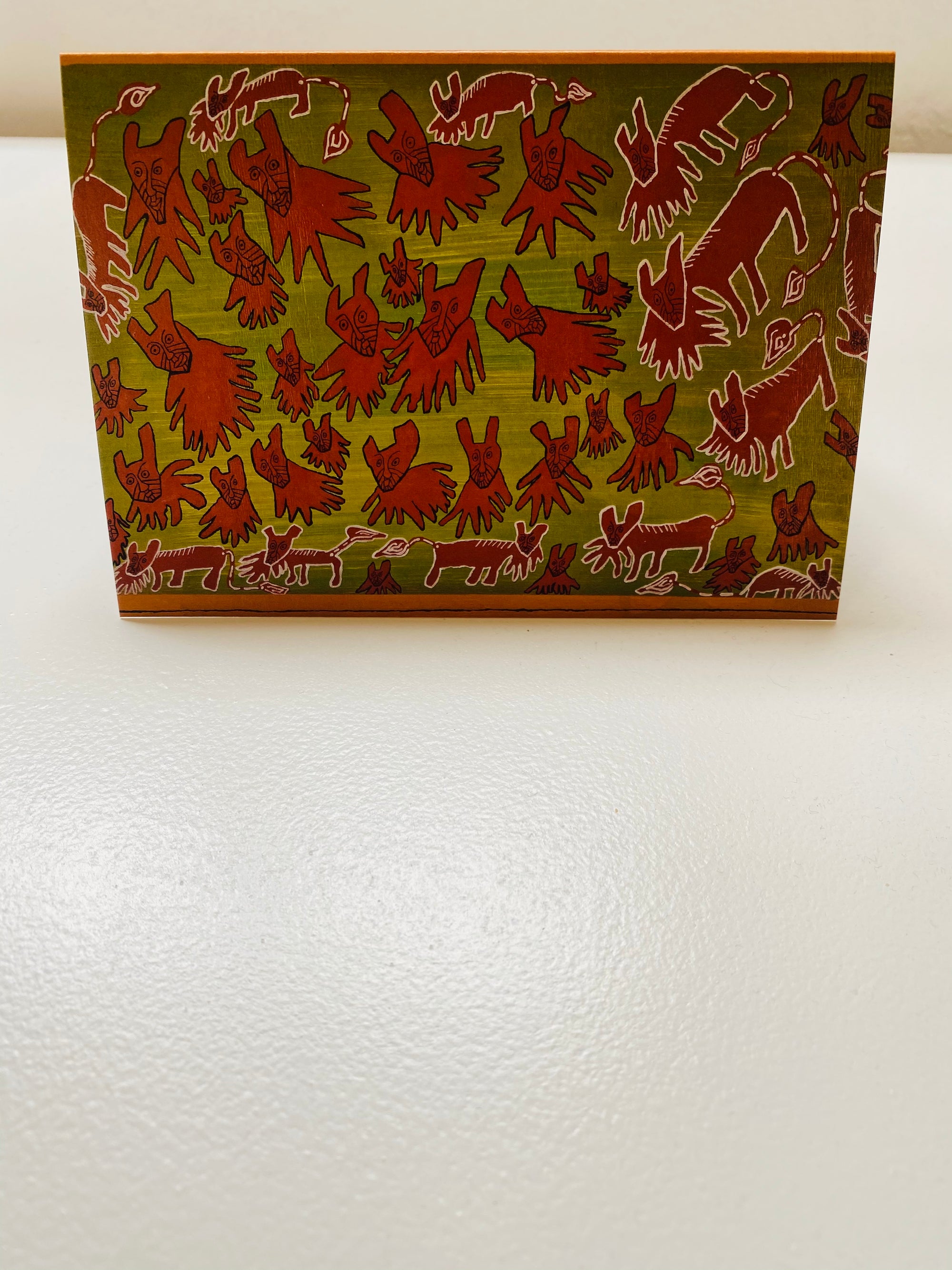 Lions', greeting card
