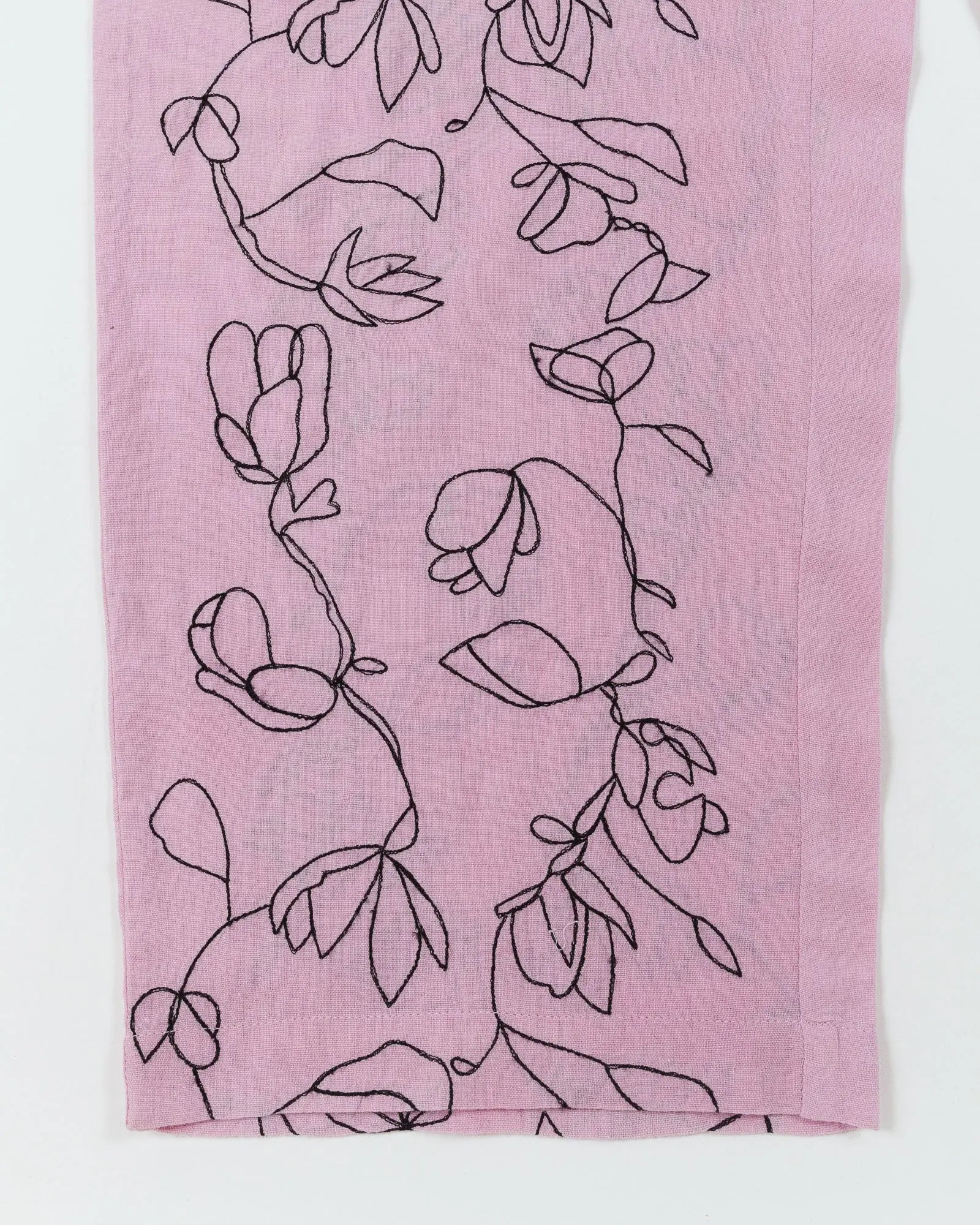 Khadi Purple Floral Jumpsuit