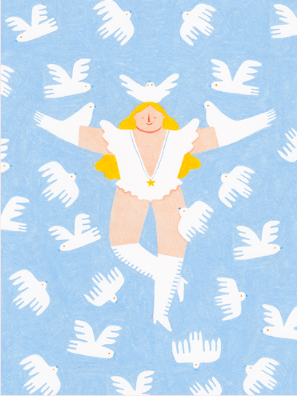LADY COLOMBA PRINT