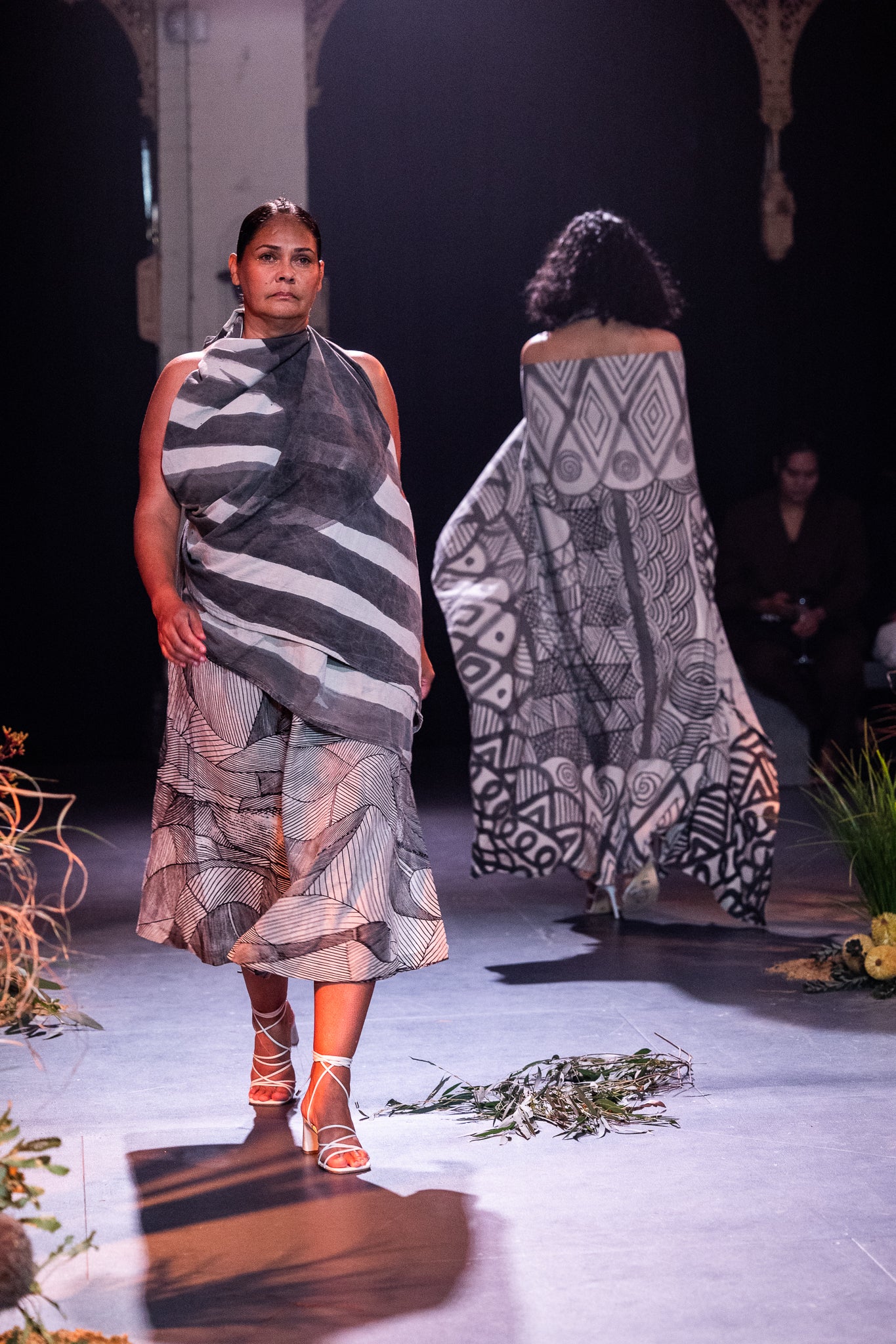 2542-22 Hand Painted Sarong by Connie Nayinggul