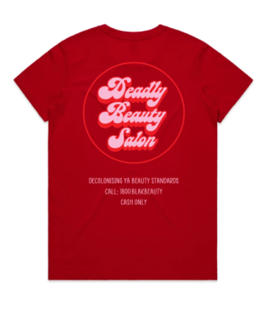 DEADLY BEAUTY SALON TEE RED