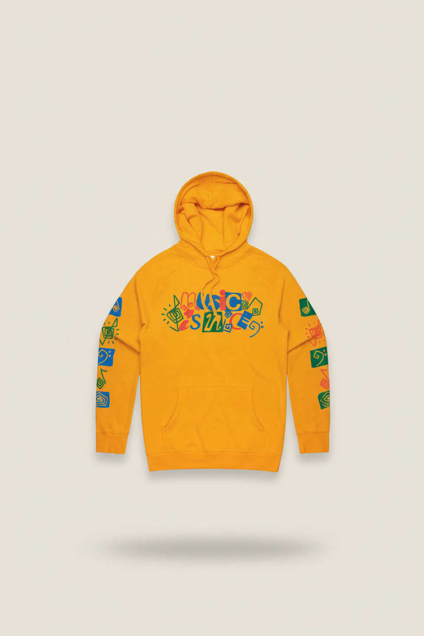 Music In Exile / Music is Nice Gold Hoodie
