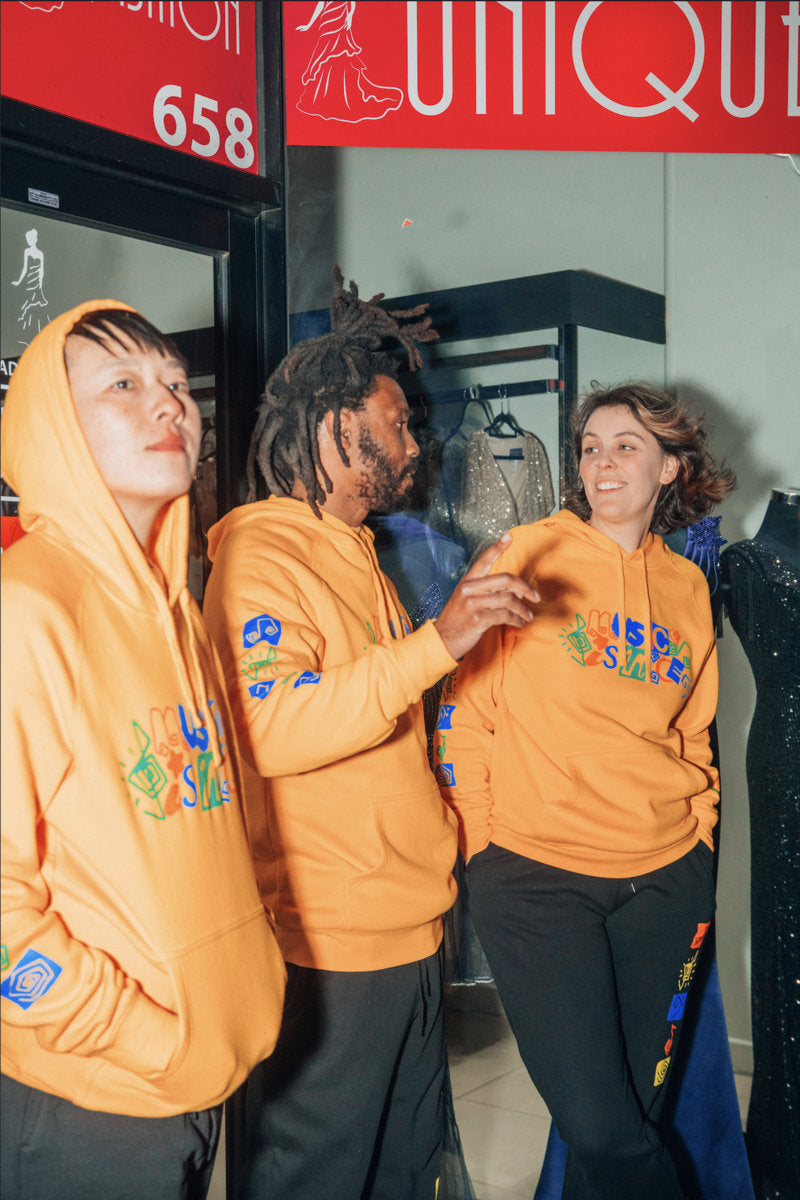 Music In Exile / Music is Nice Gold Hoodie